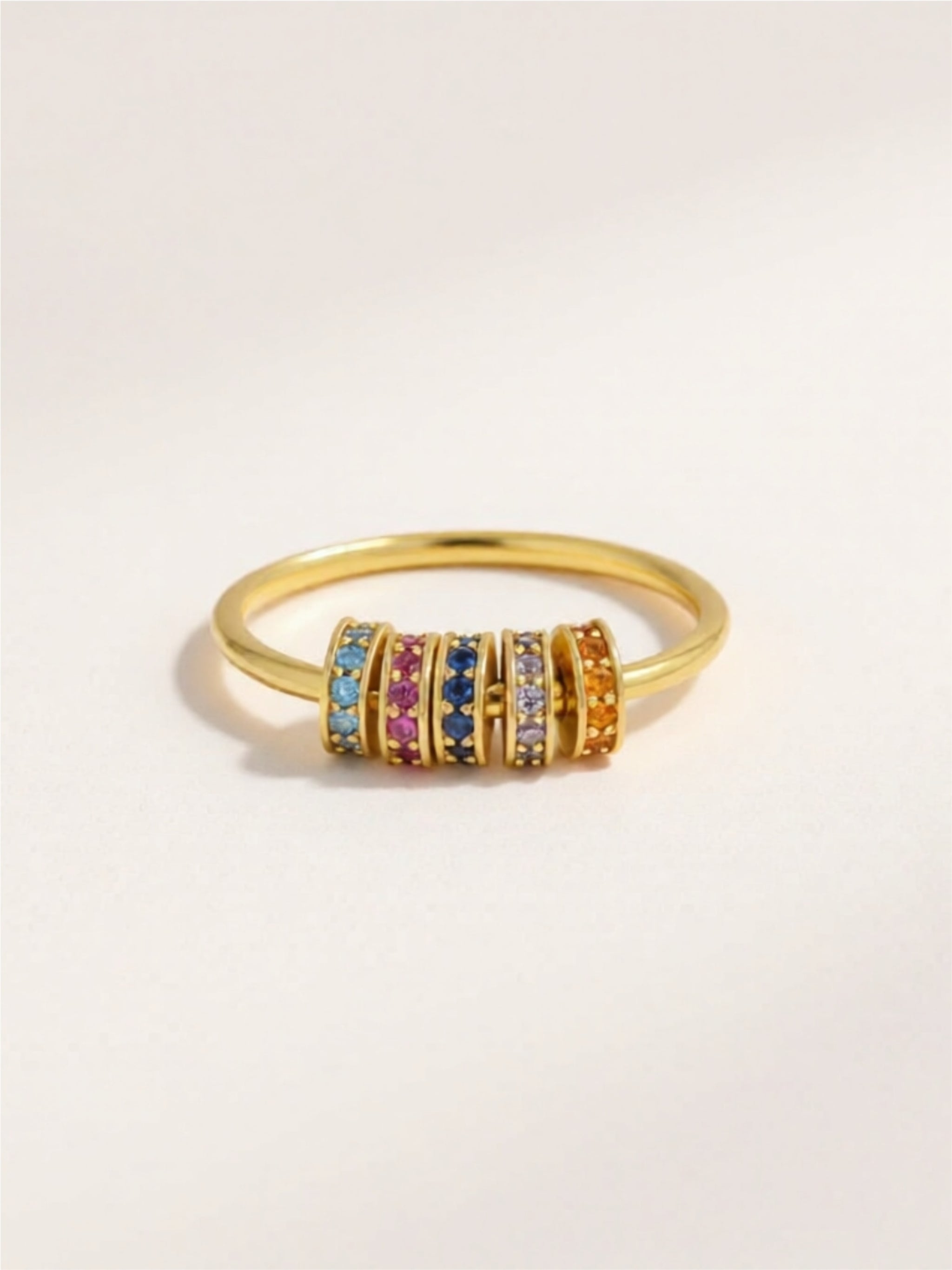 Inlaid CZ 925 Sterling Silver Ring