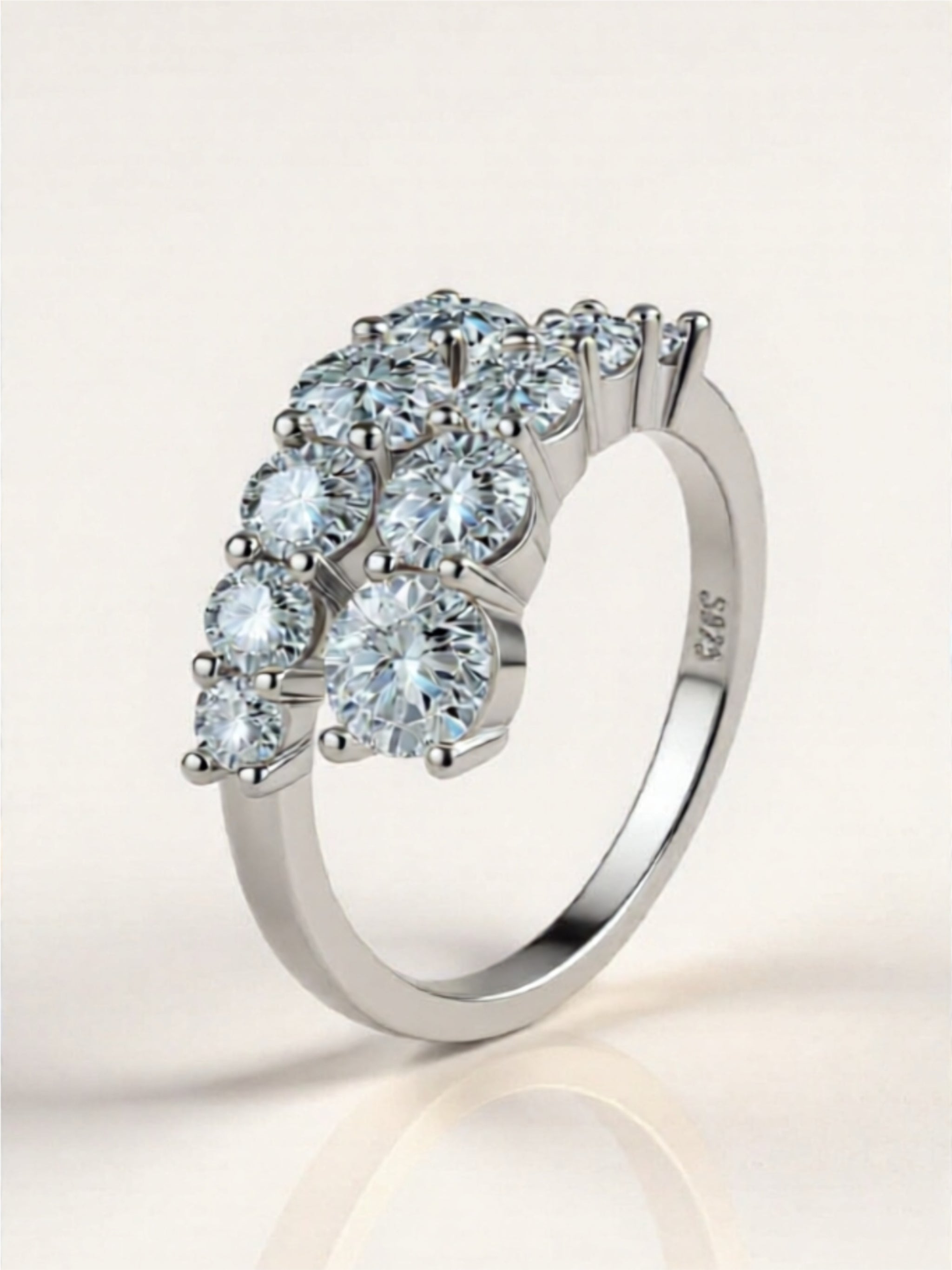 Moissanite 925 Sterling Silver Ring