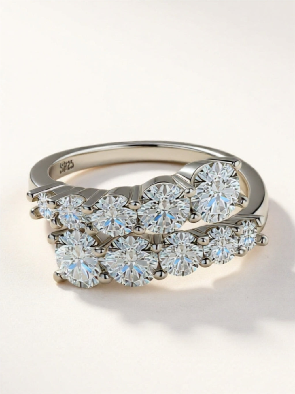 Moissanite 925 Sterling Silver Ring