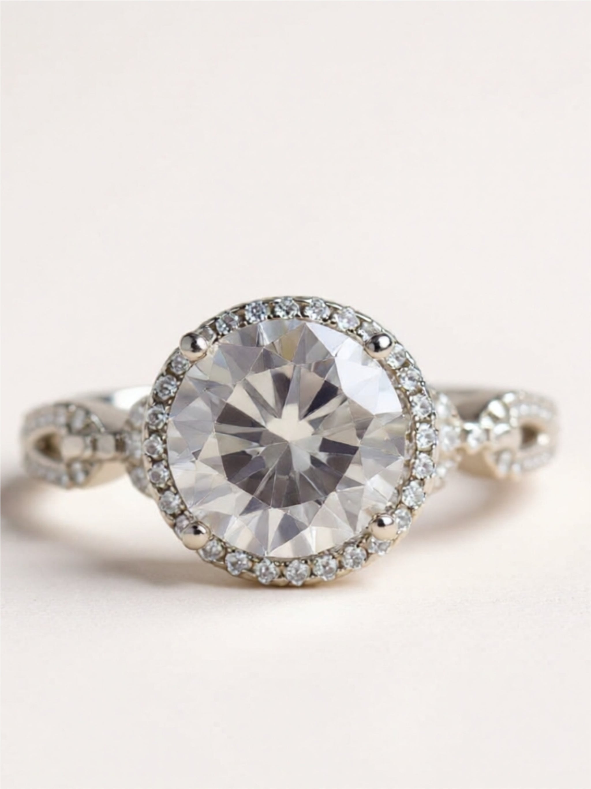 3 Carat 925 Sterling Silver Moissanite Ring