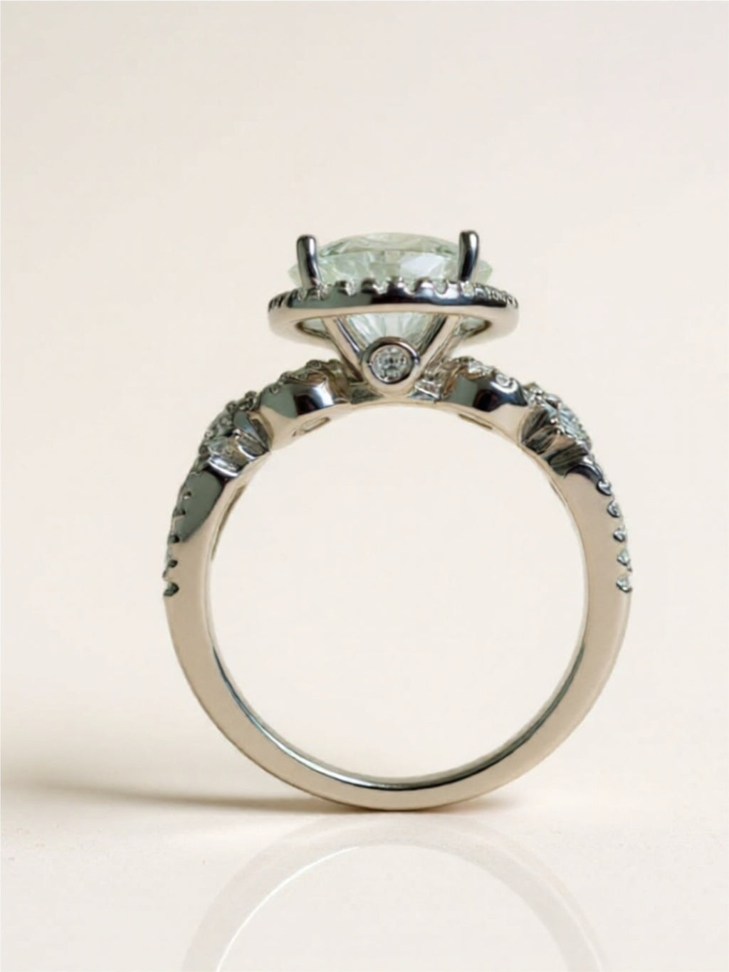 3 Carat 925 Sterling Silver Moissanite Ring