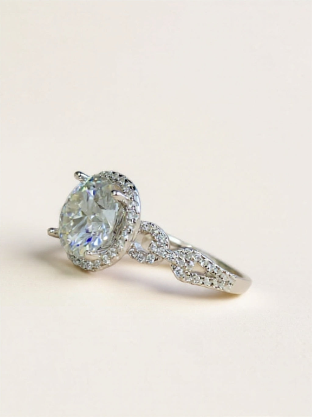 3 Carat 925 Sterling Silver Moissanite Ring