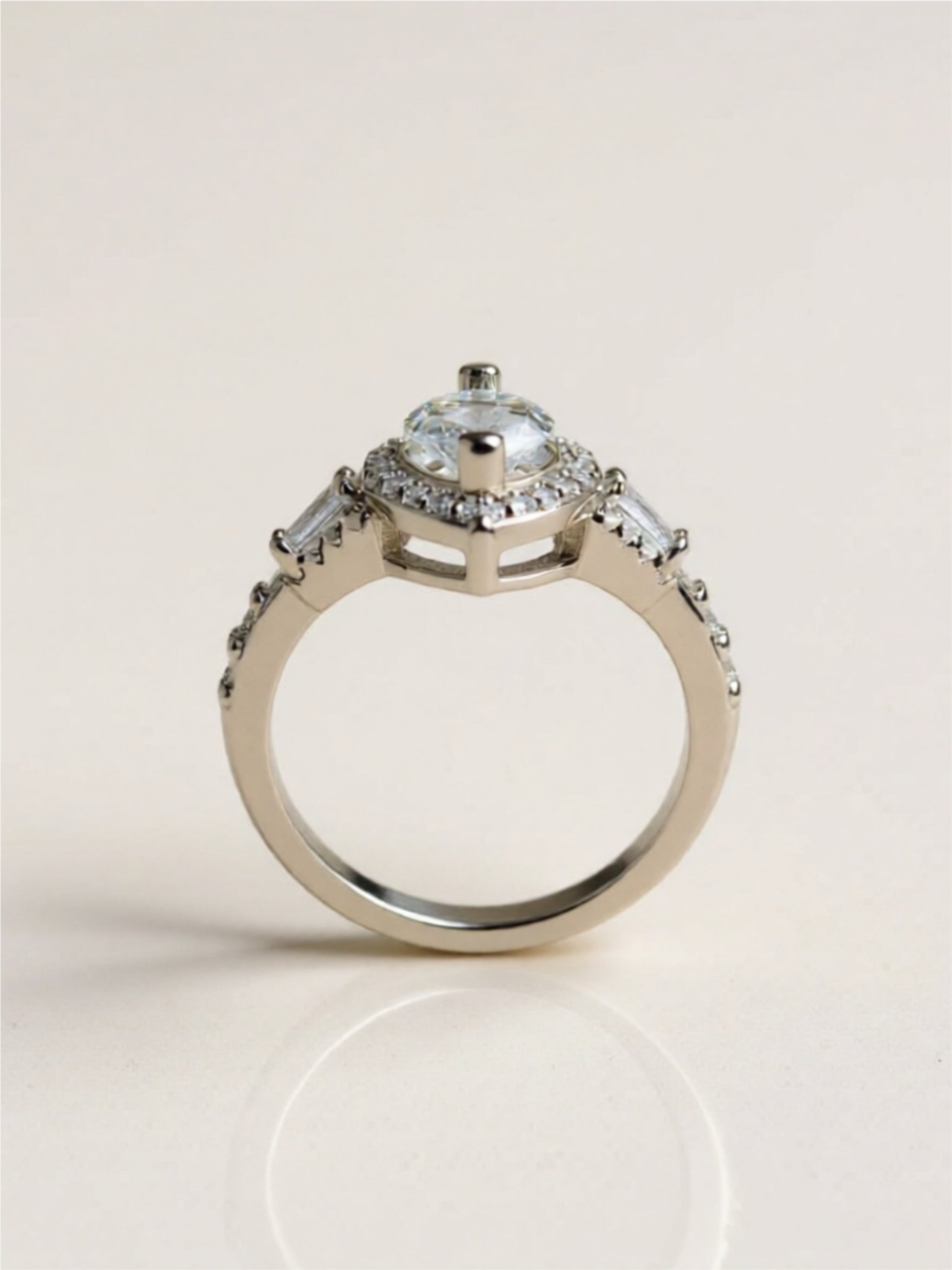 2 Carat Moissanite 925 Sterling Silver Ring