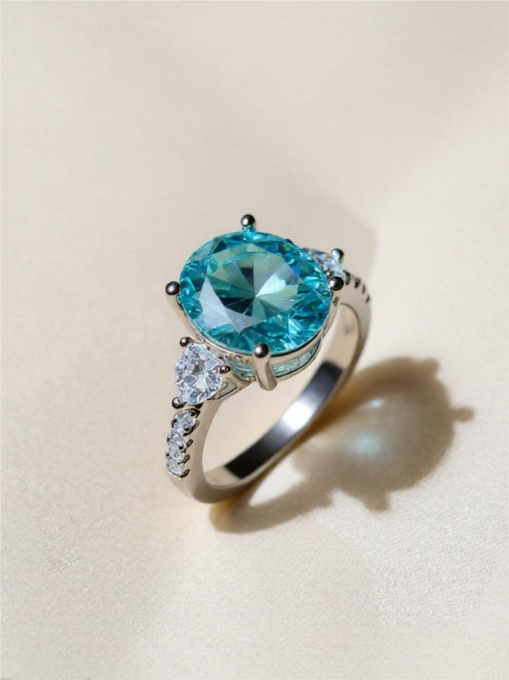 5 Carat Moissanite 925 Sterling Silver Ring