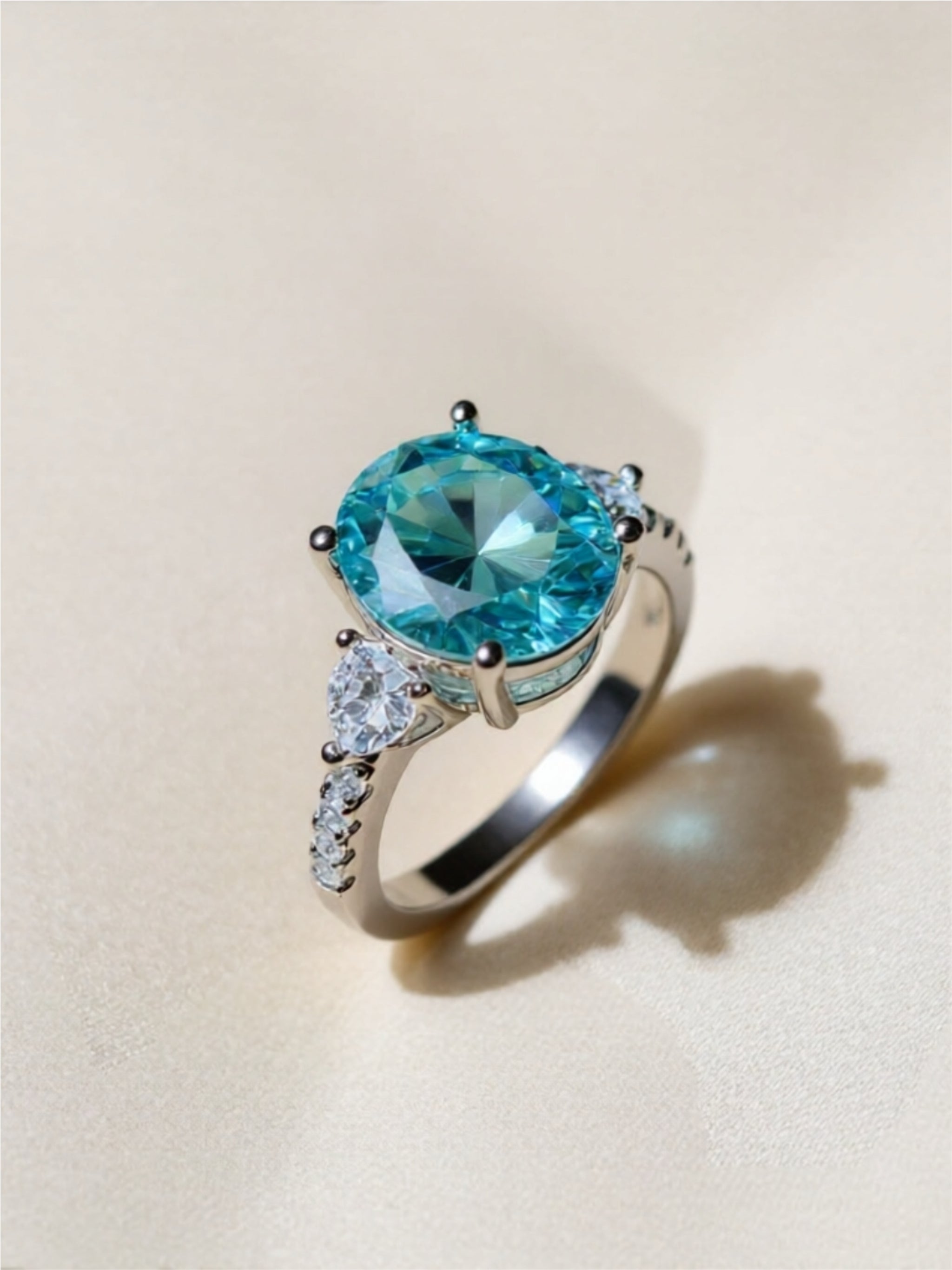 5 Carat Moissanite 925 Sterling Silver Ring