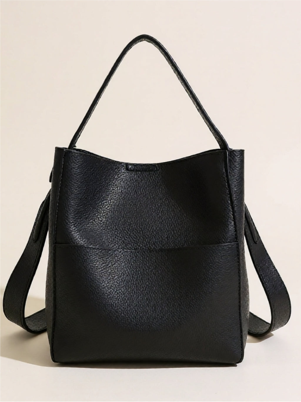 Vegan Leather Messenger Bag