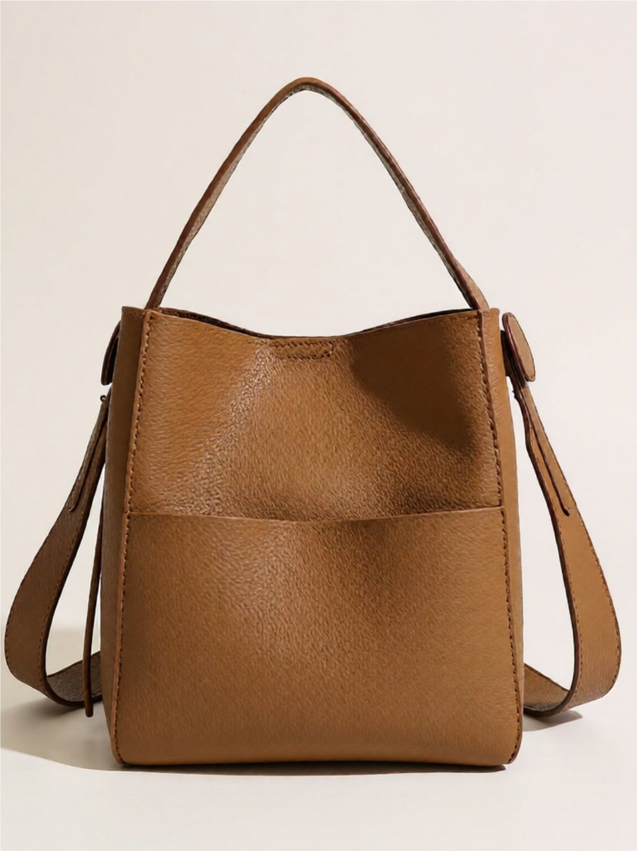 Vegan Leather Messenger Bag