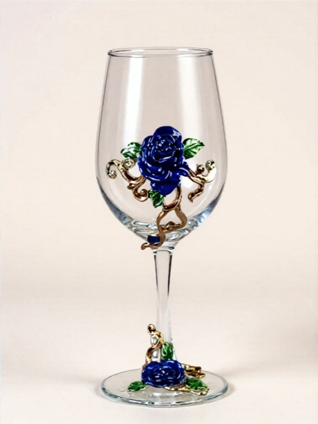 Hand-Blown Colorful Wine Glass