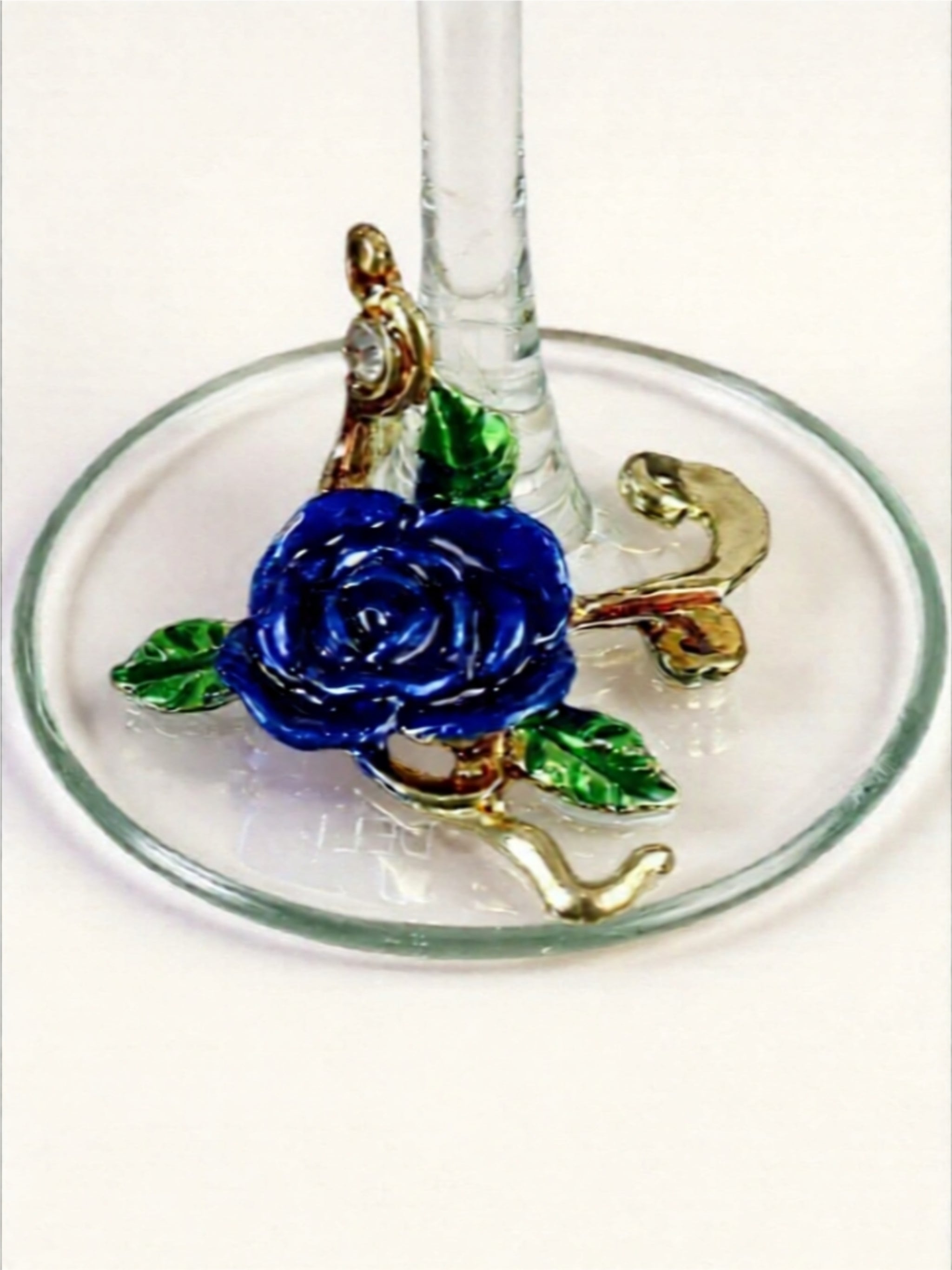 Hand-Blown Colorful Wine Glass