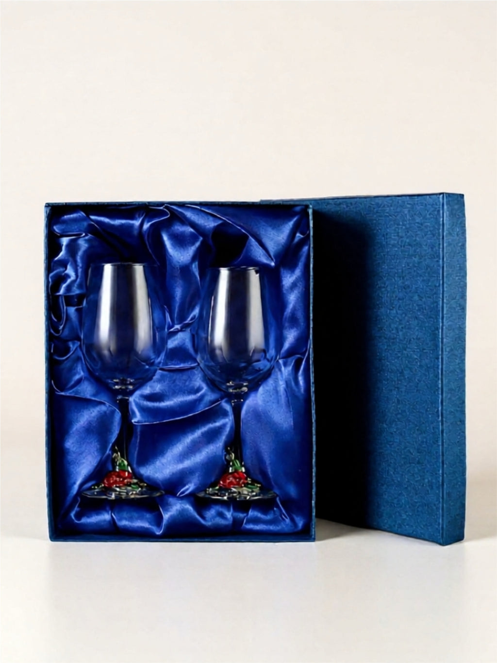 Hand-Blown Colorful Wine Glass