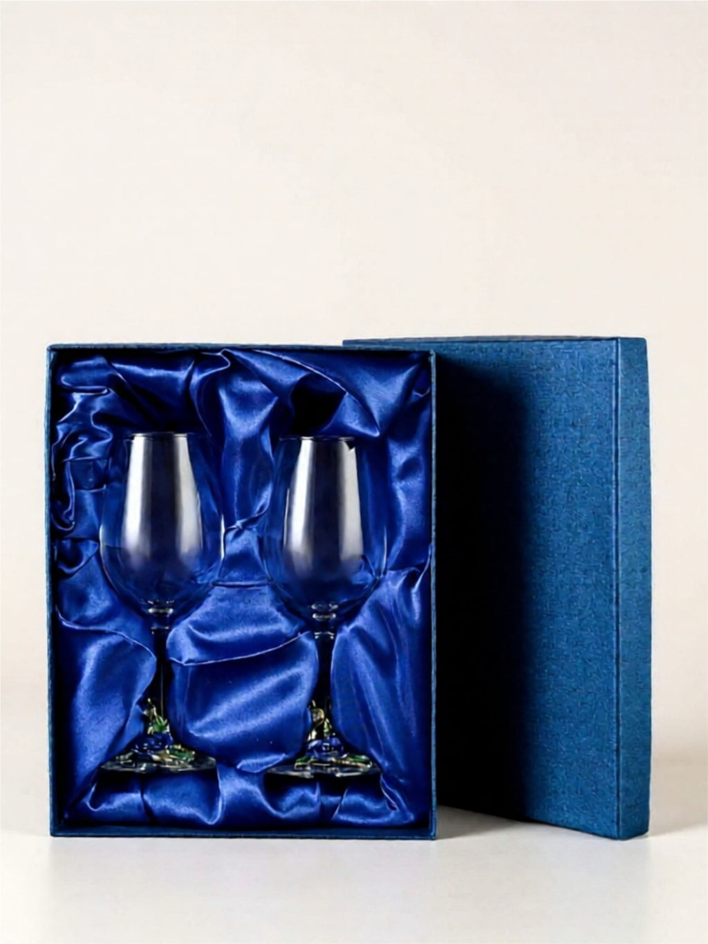 Hand-Blown Colorful Wine Glass