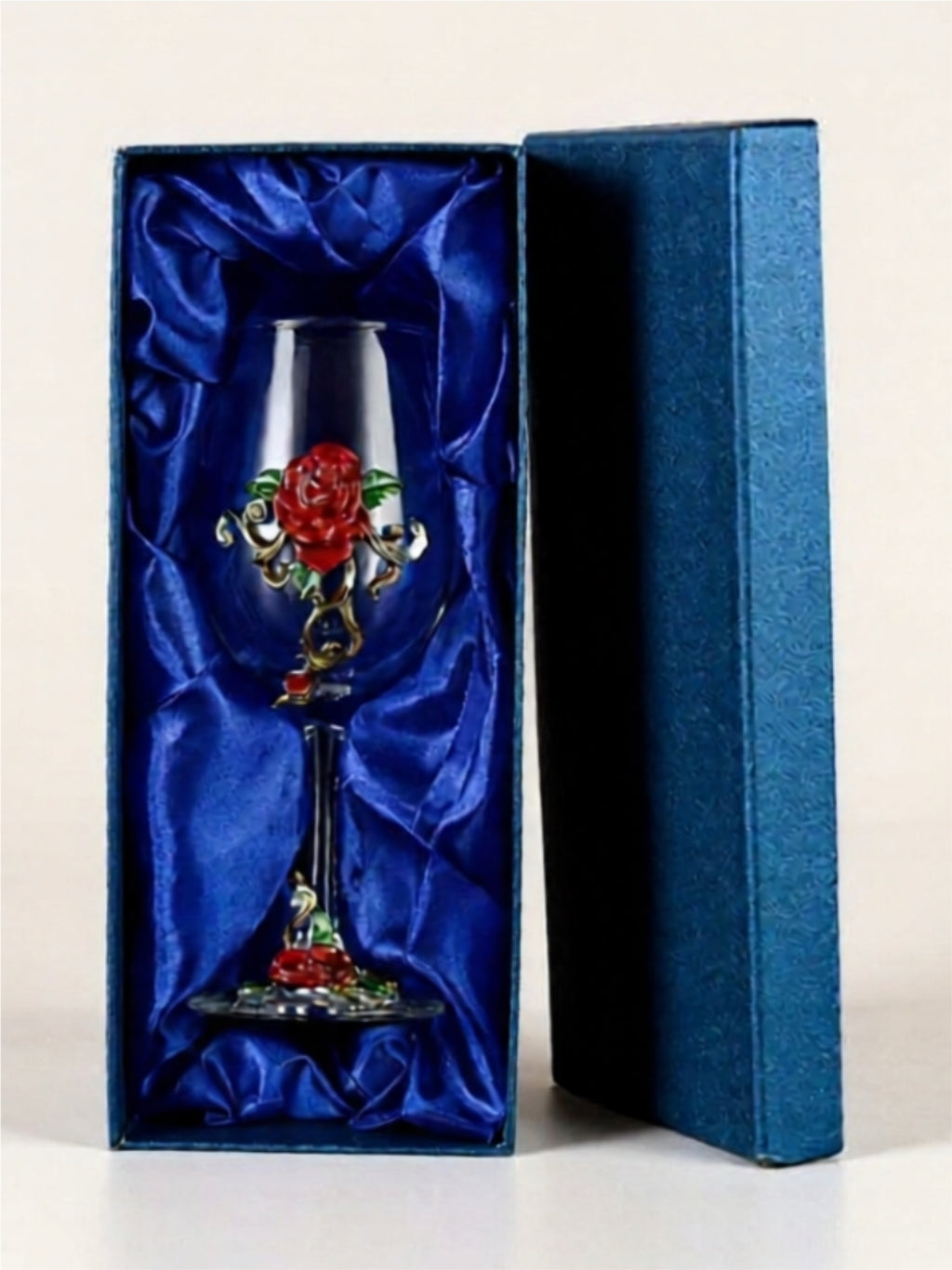 Hand-Blown Colorful Wine Glass