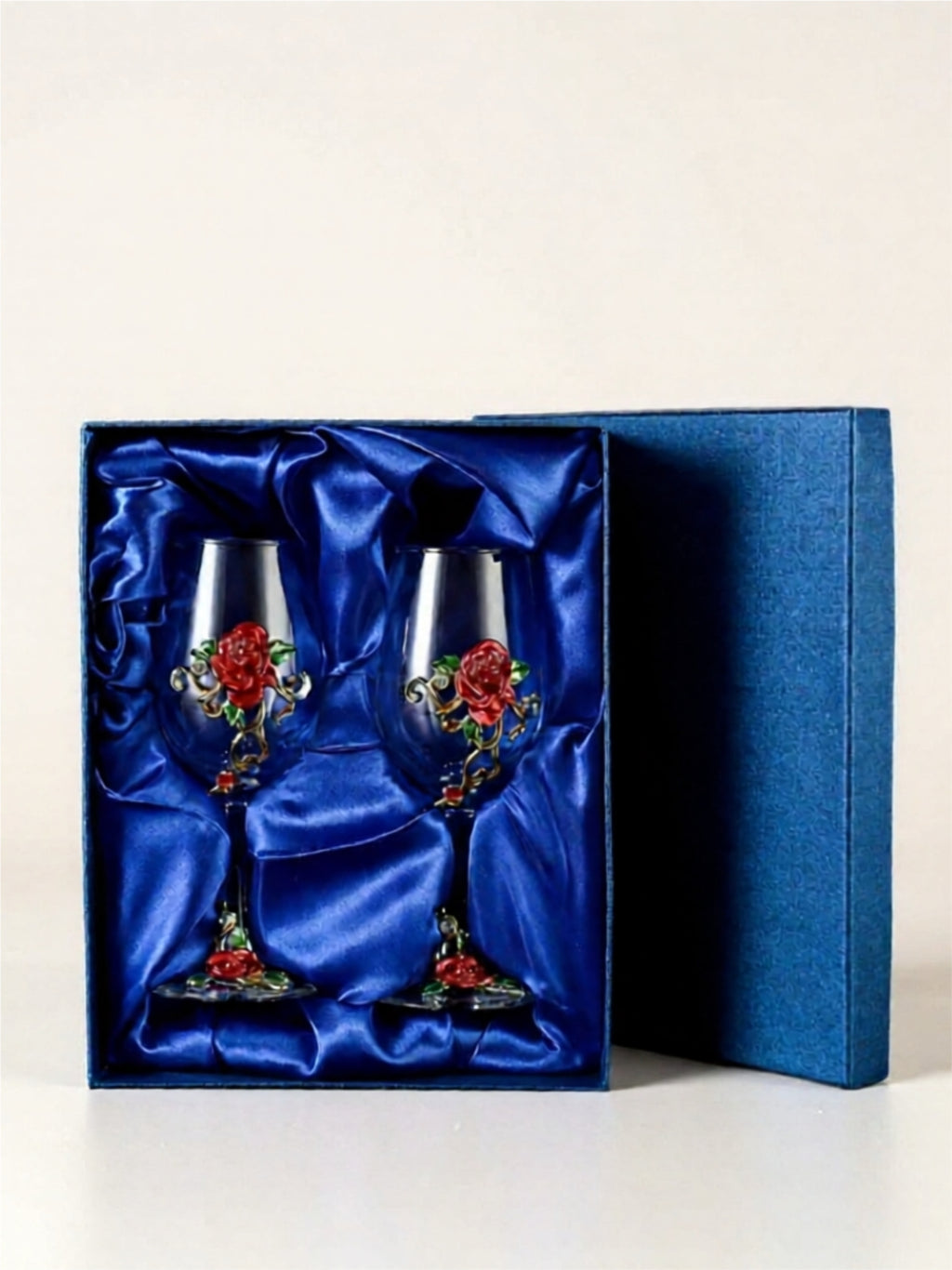 Hand-Blown Colorful Wine Glass