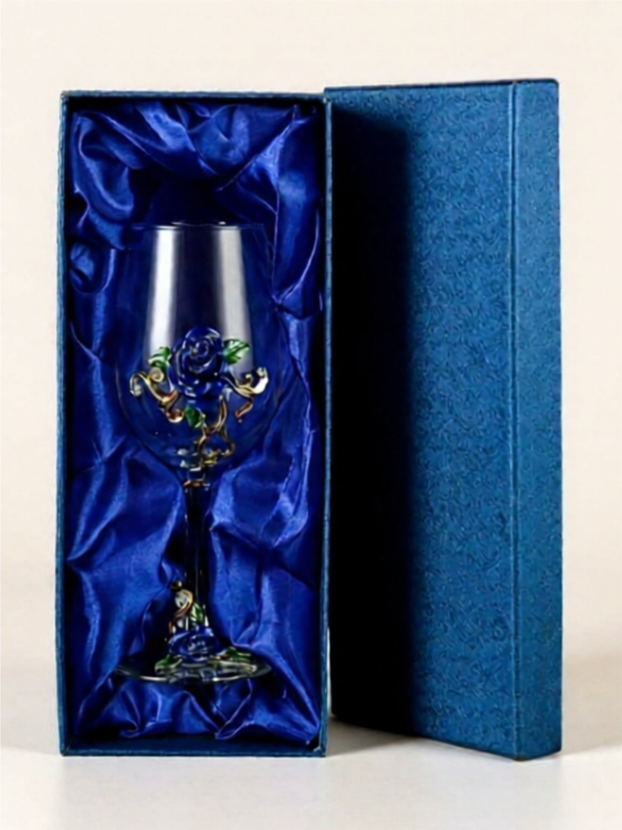 Hand-Blown Colorful Wine Glass