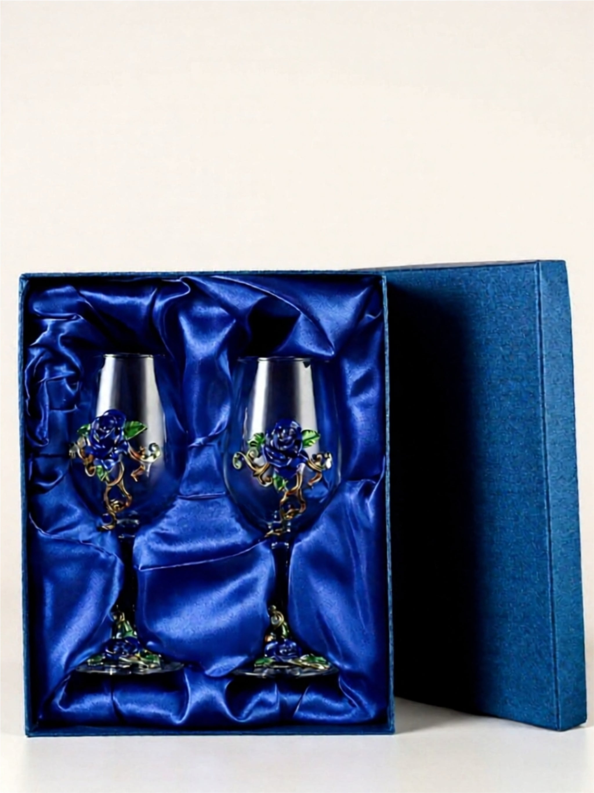 Hand-Blown Colorful Wine Glass