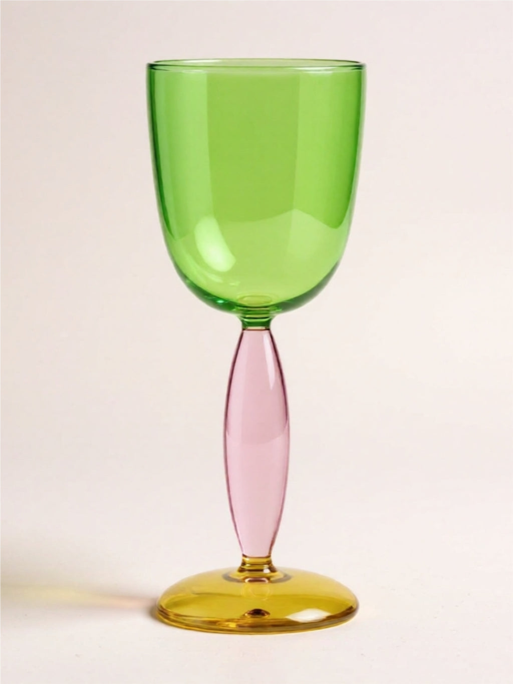 Hand-Blown Colorful Glassware – Wine Glass, Round Glass, or Decanter