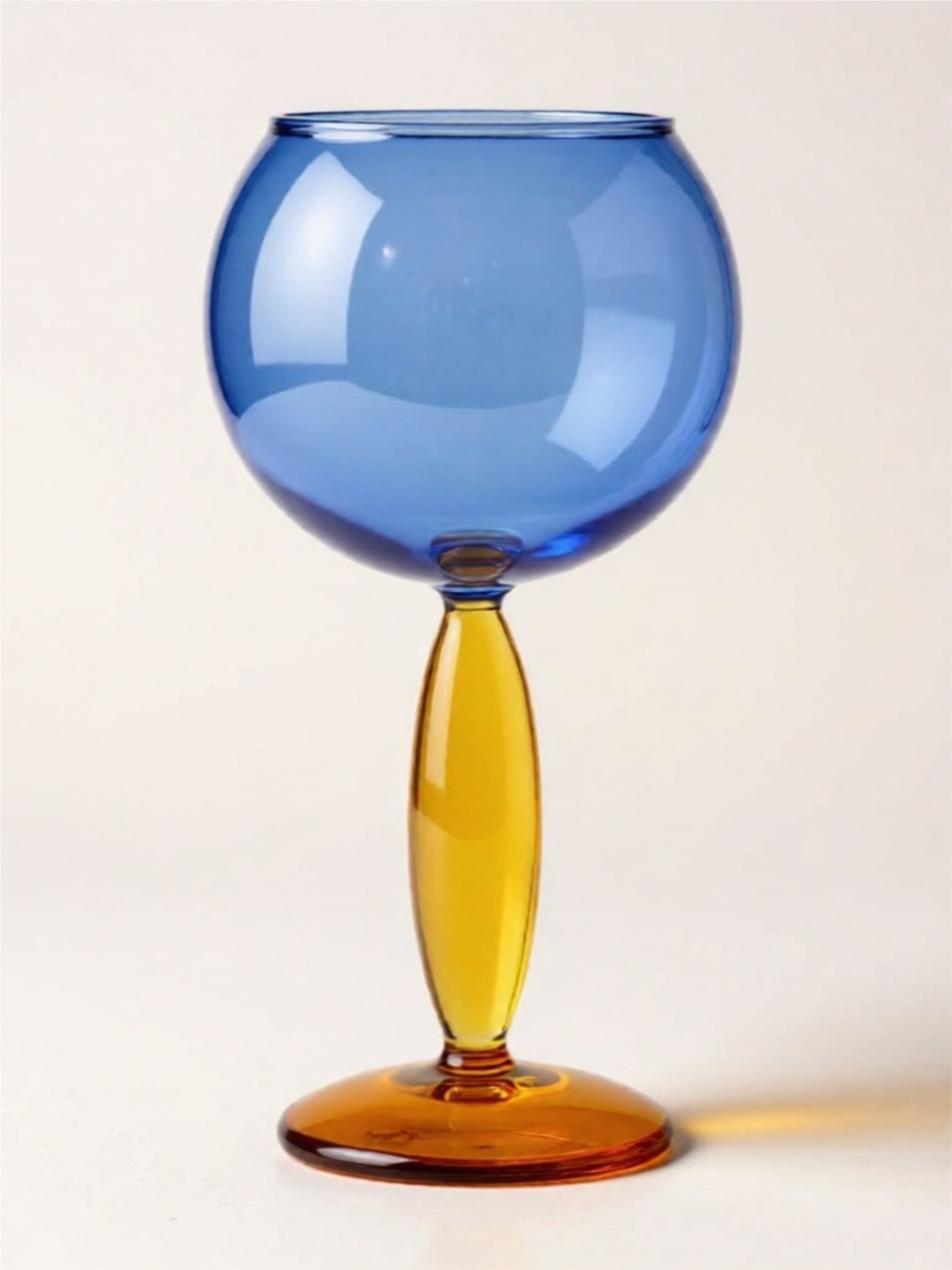 Hand-Blown Colorful Glassware – Wine Glass, Round Glass, or Decanter