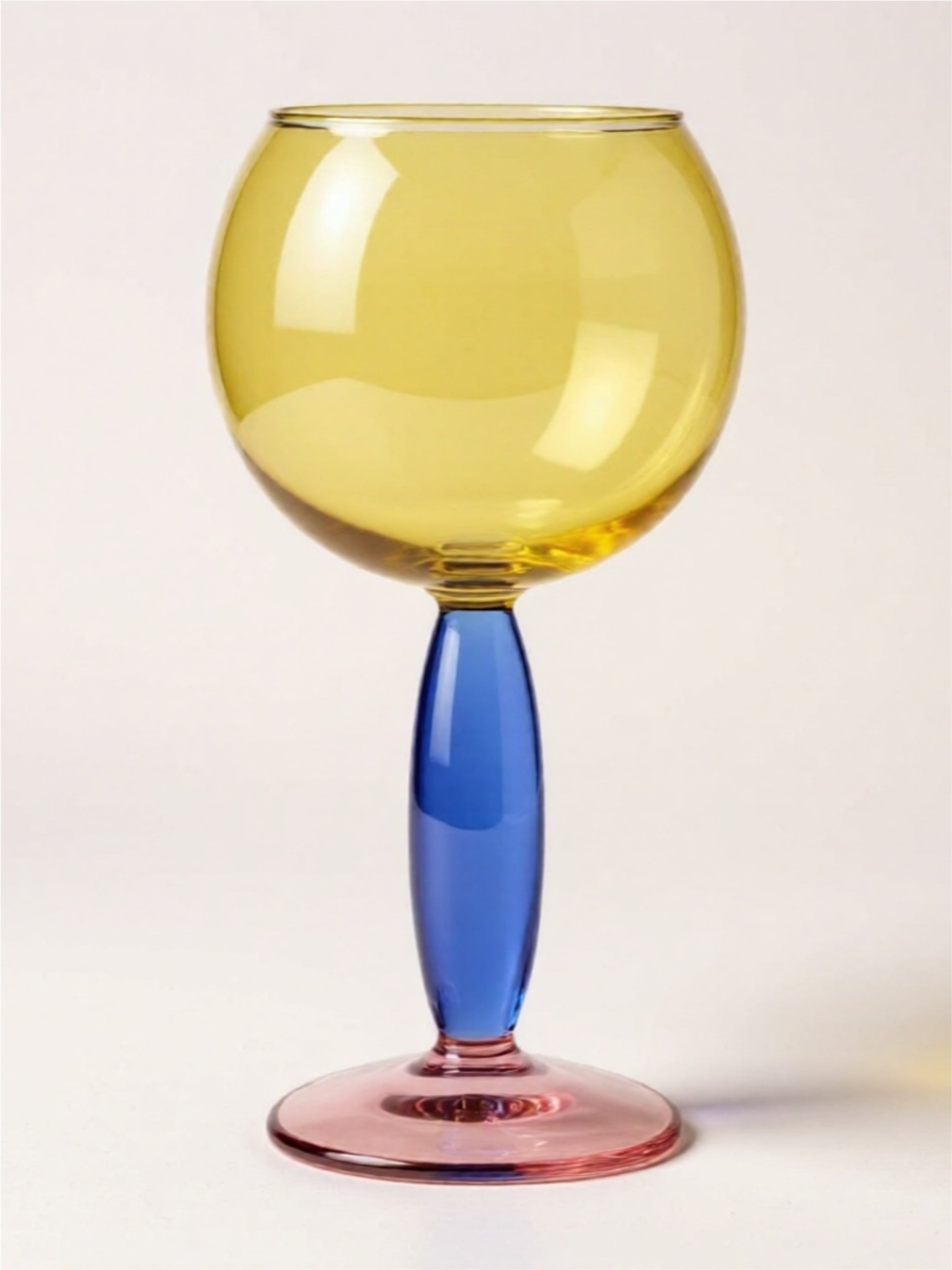 Hand-Blown Colorful Glassware – Wine Glass, Round Glass, or Decanter