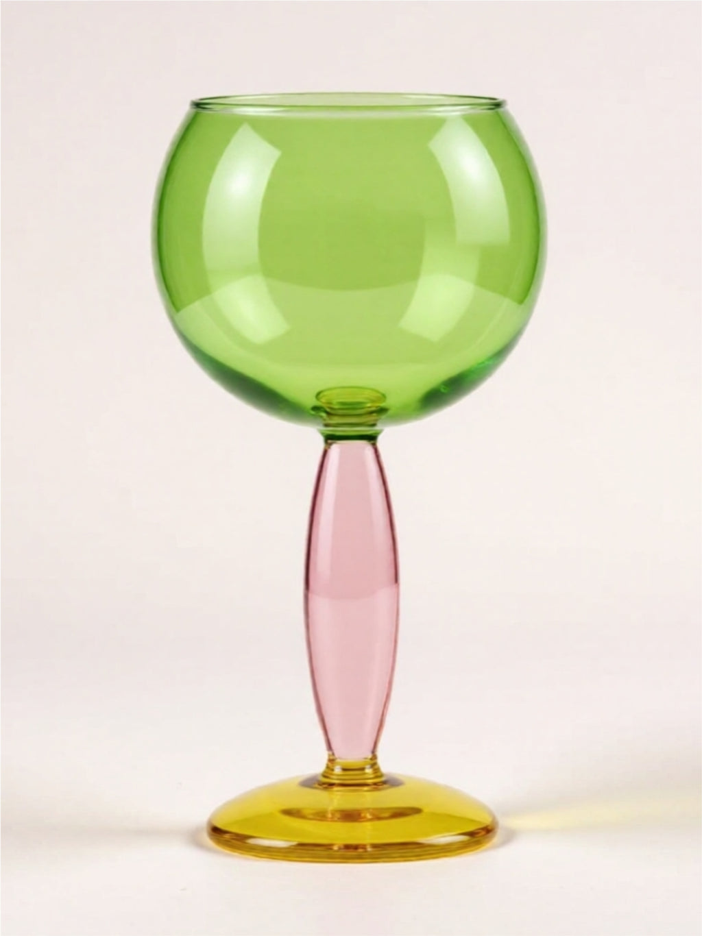Hand-Blown Colorful Glassware – Wine Glass, Round Glass, or Decanter
