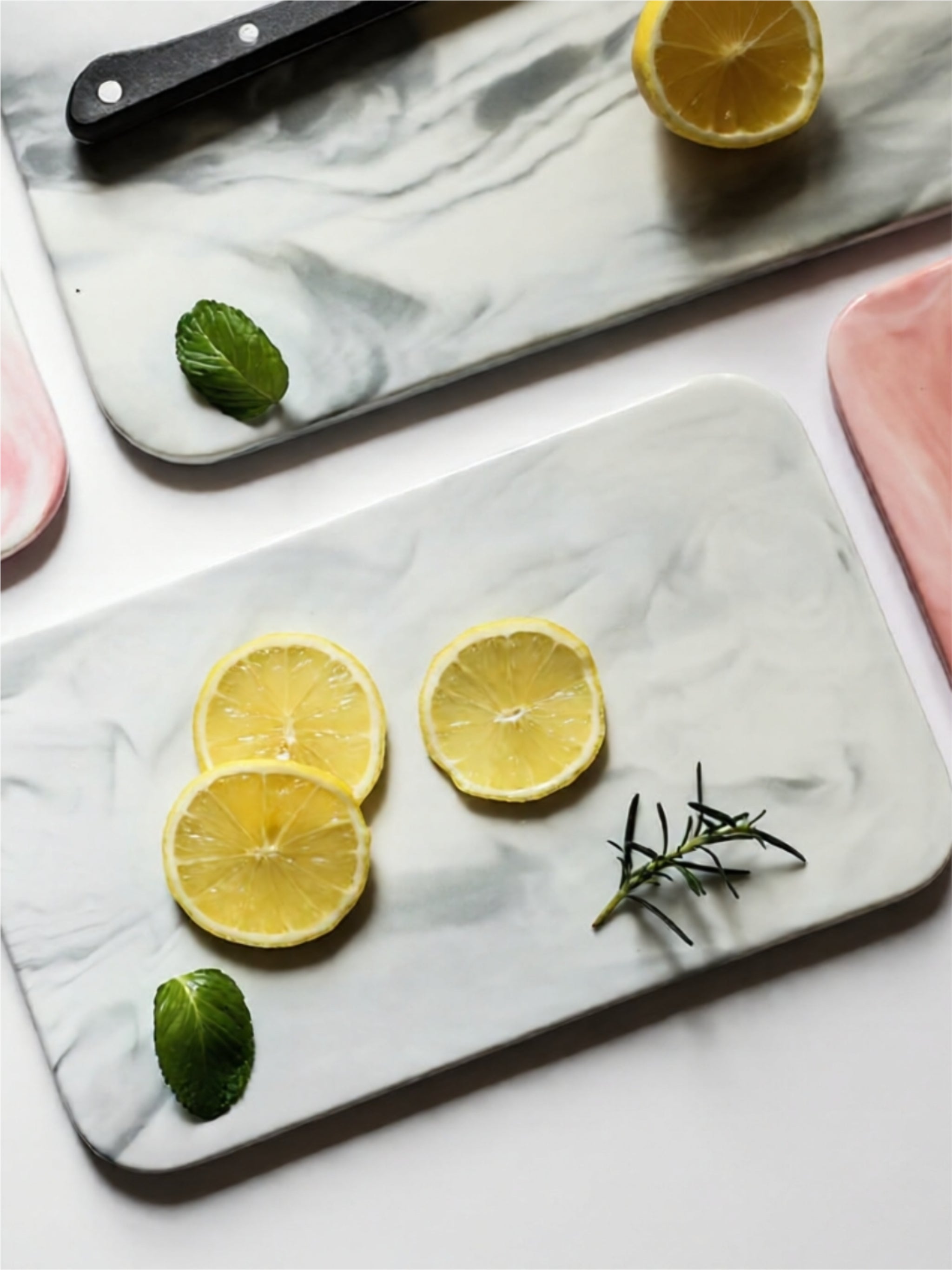 Marbled Porcelain Serving Tray