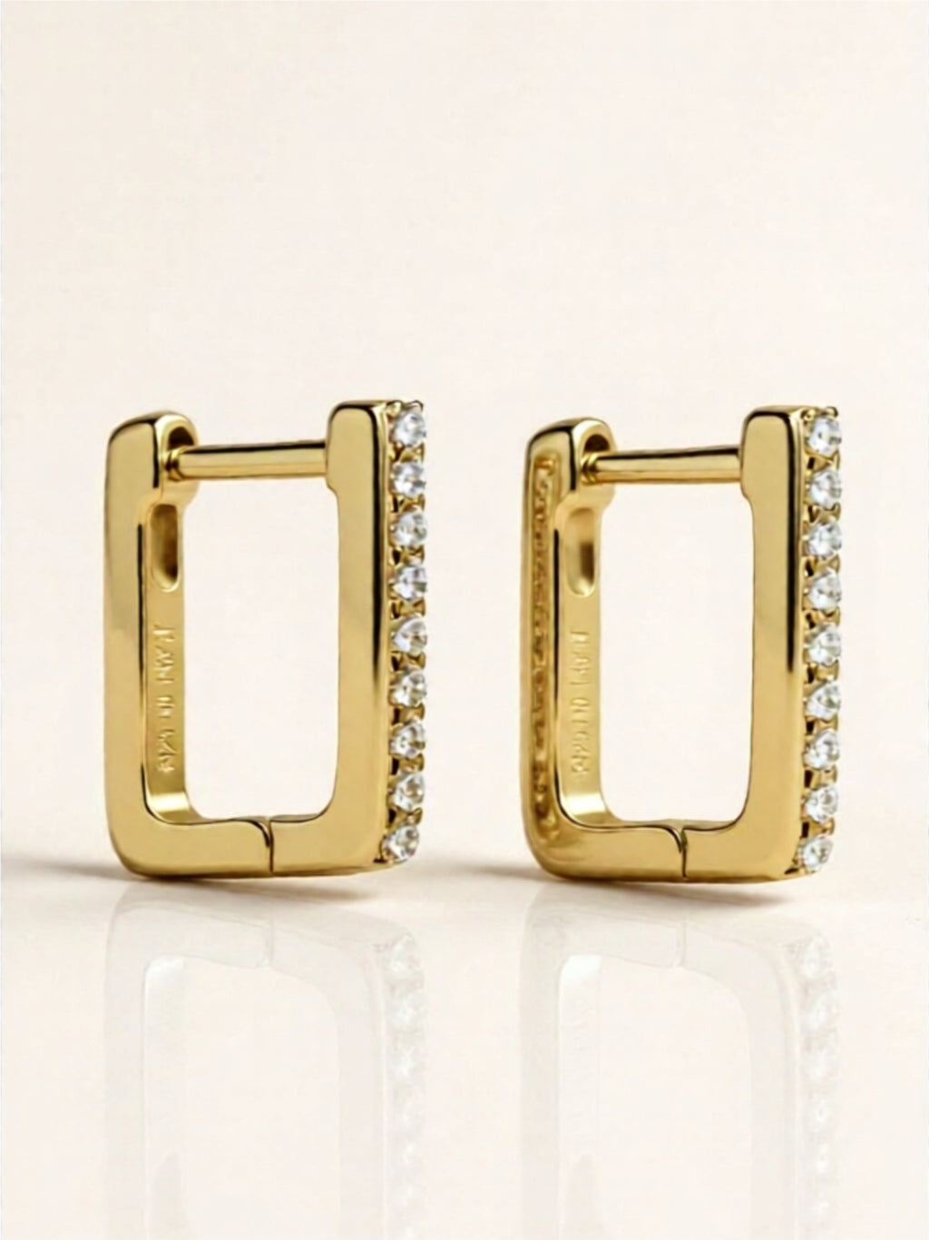 Moissanite Huggie Hoop Earrings | 925 Sterling Silver