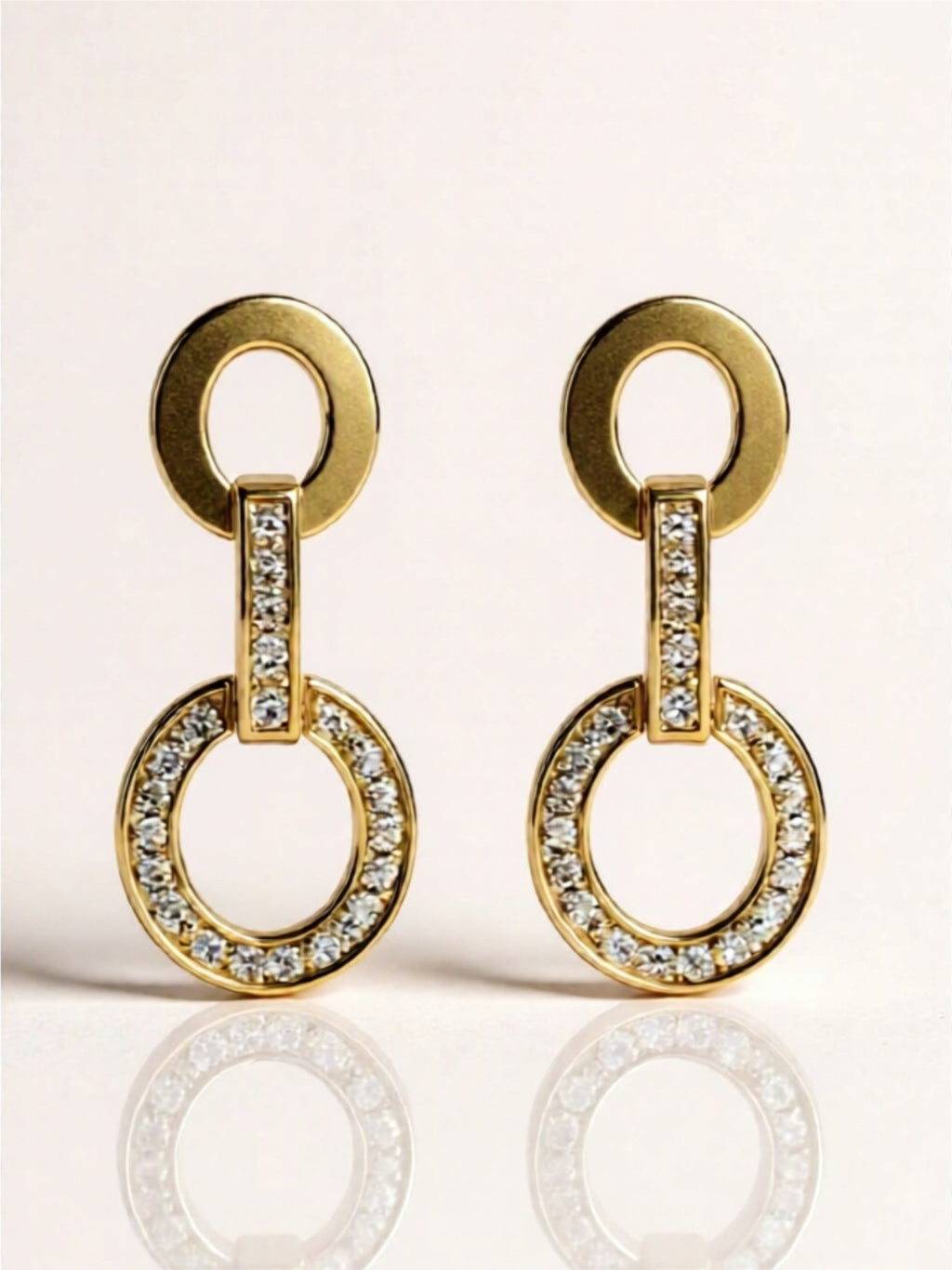 Moissanite Drop Earrings – 18K Gold Vermeil & Sterling Silver