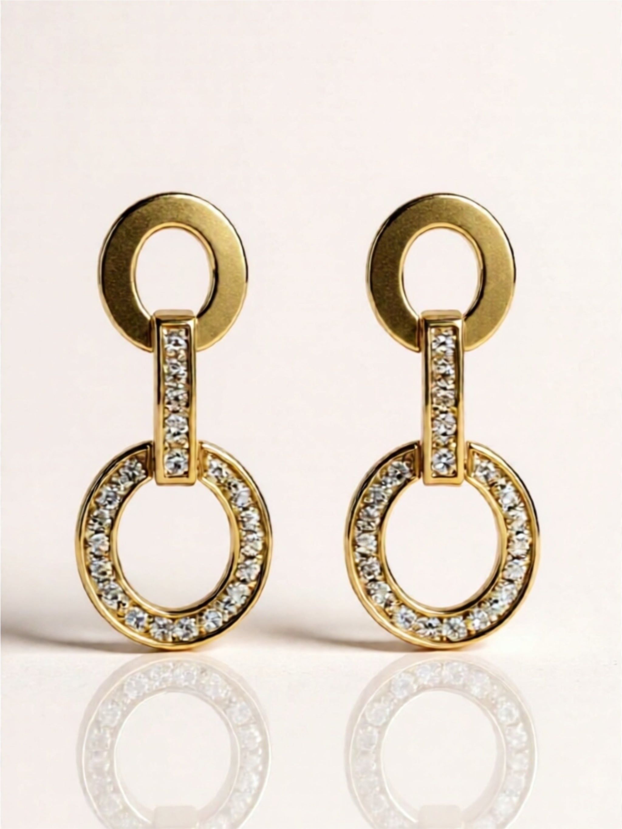 Moissanite Drop Earrings – 18K Gold Vermeil & Sterling Silver