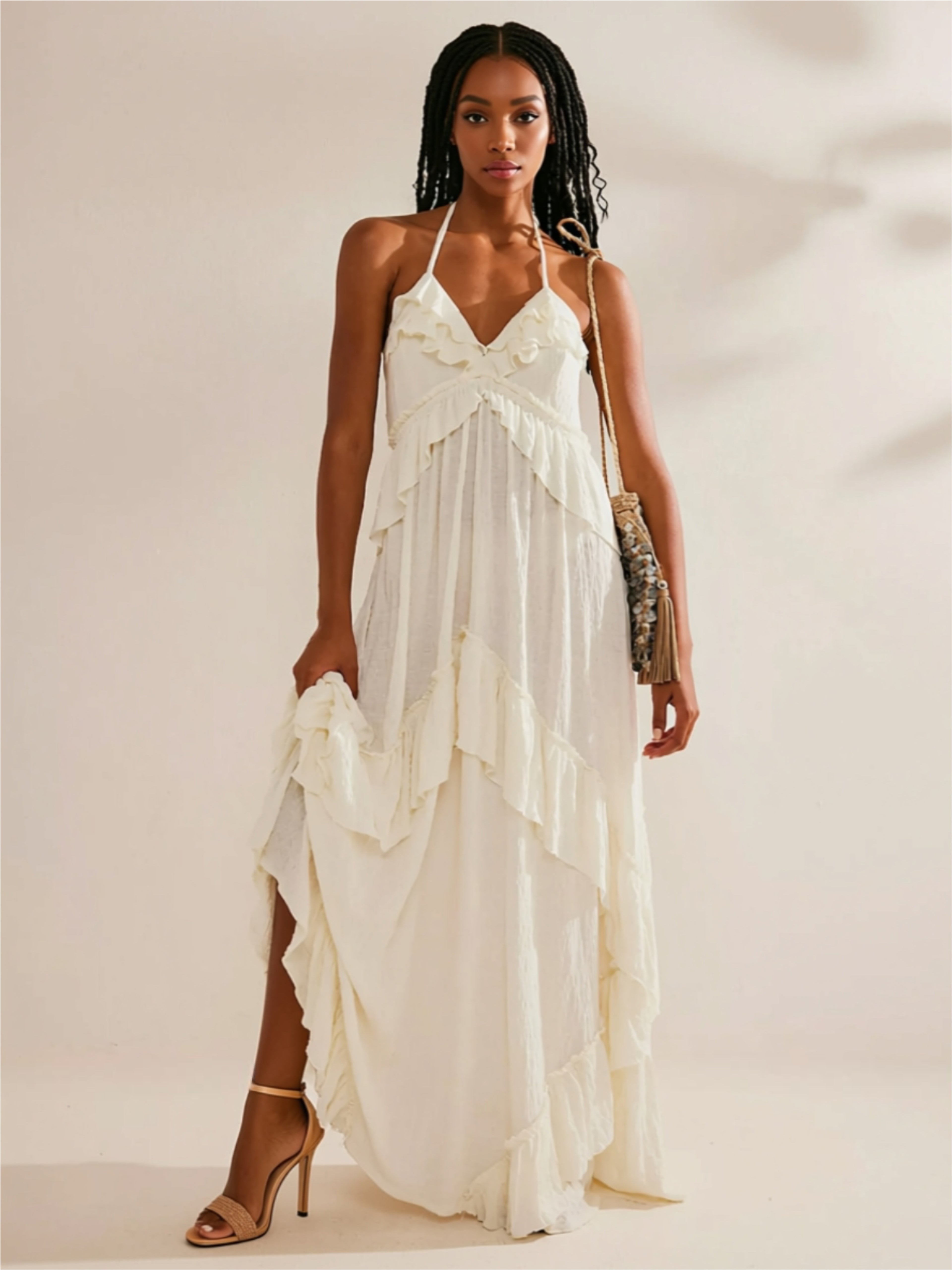 Ruffled Tiered Maxi Dress