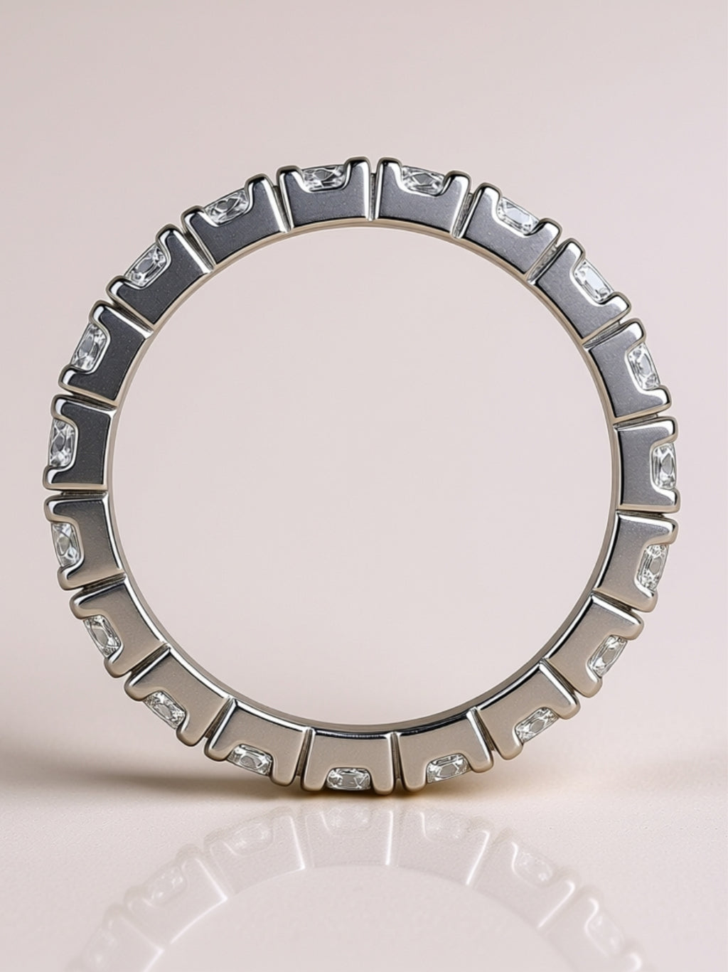 Moissanite Eternity Band Ring