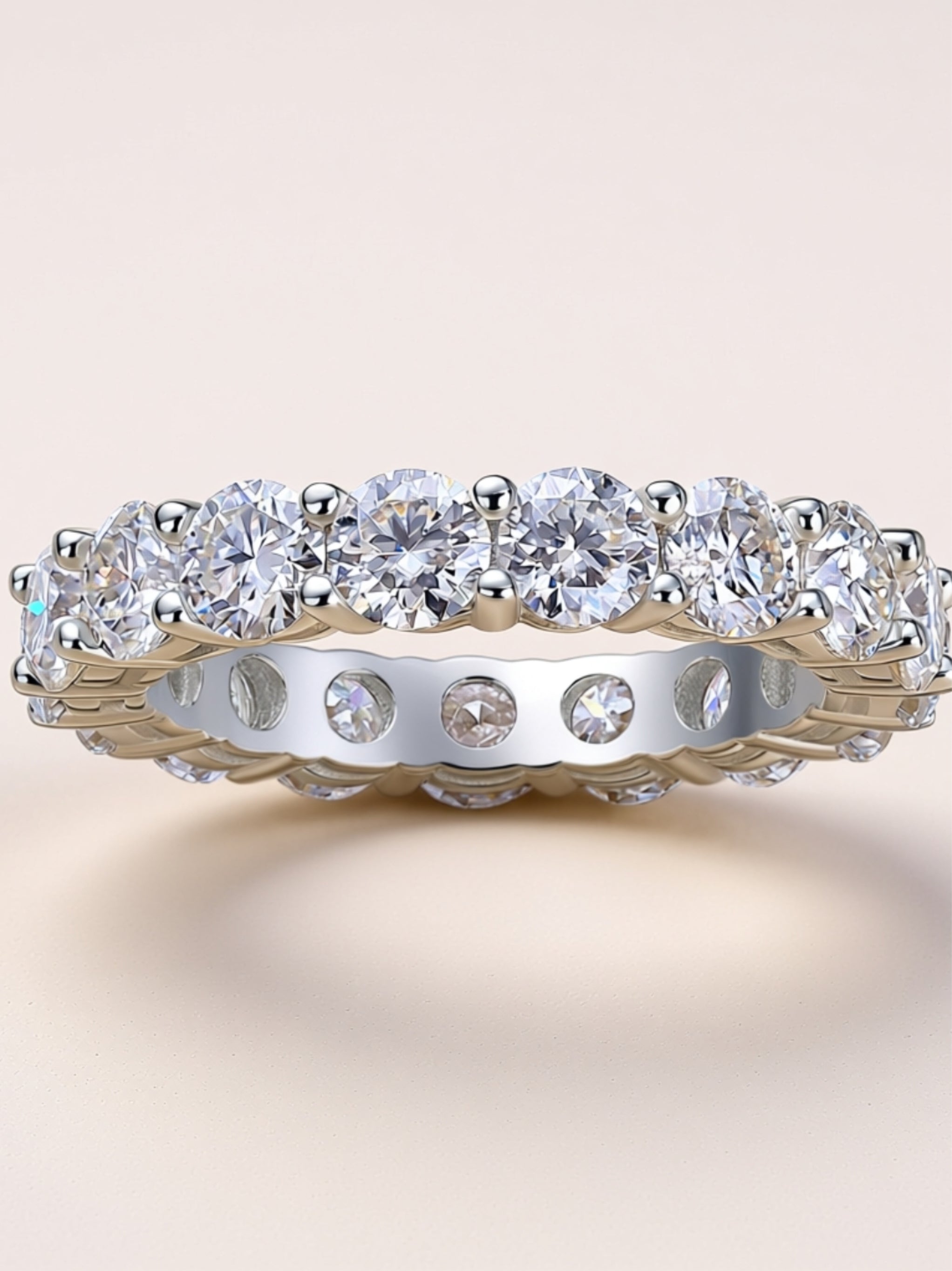 Luxury Moissanite Eternity Band