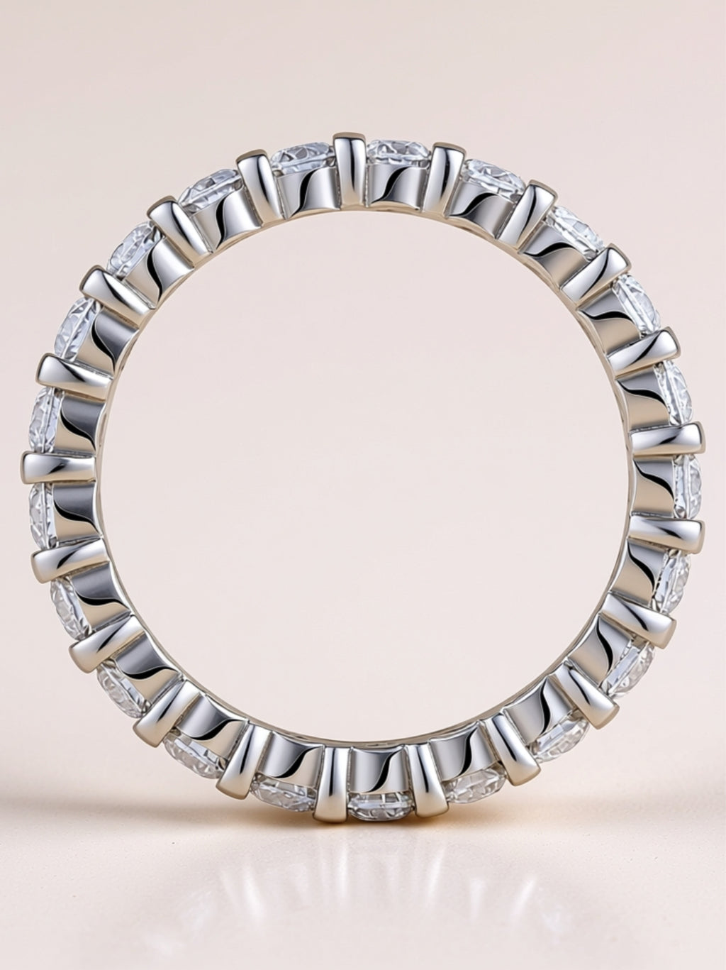 S925 Prong‑Set Moissanite Eternity Band