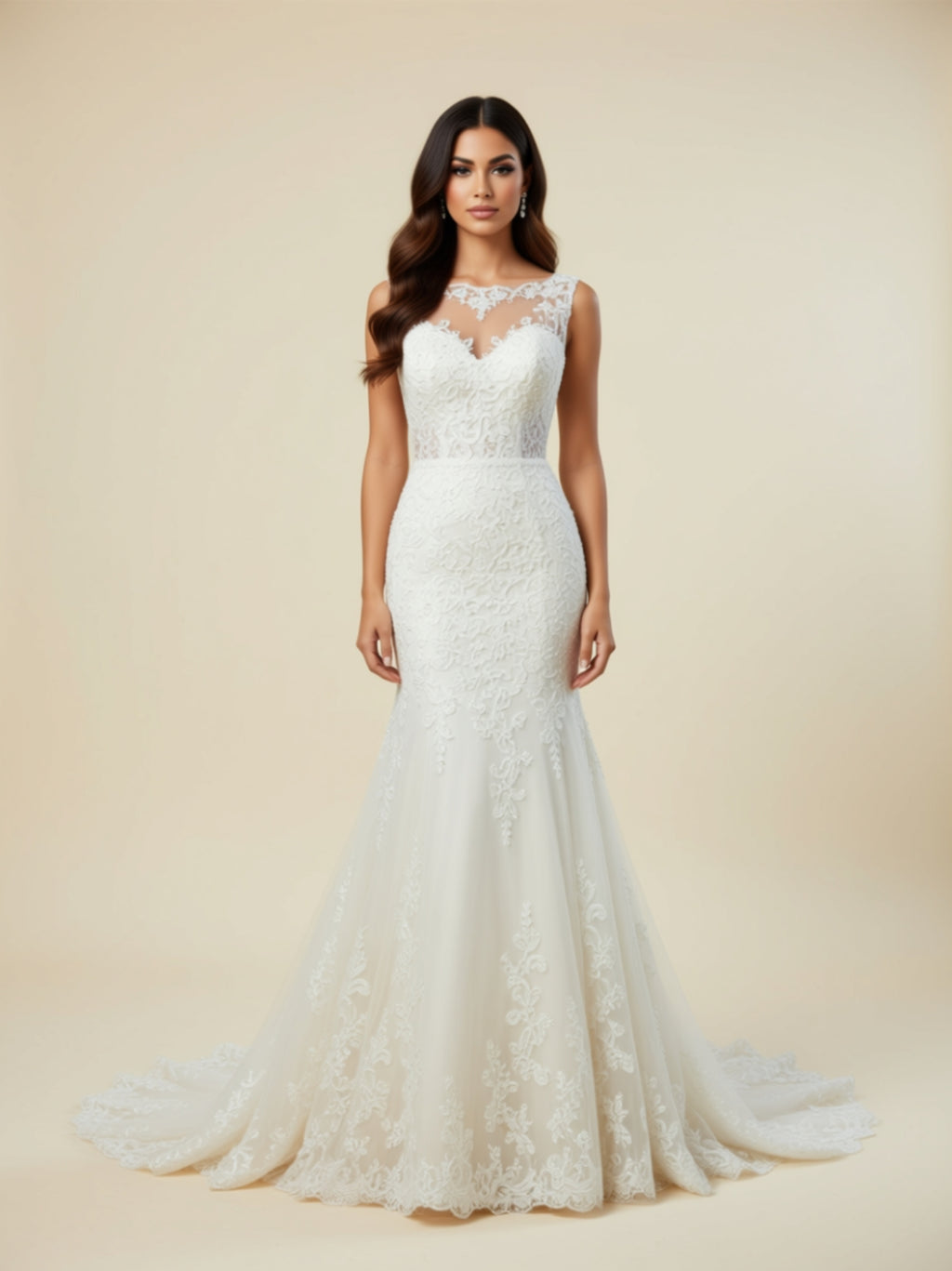 Lace Mermaid Wedding Dress