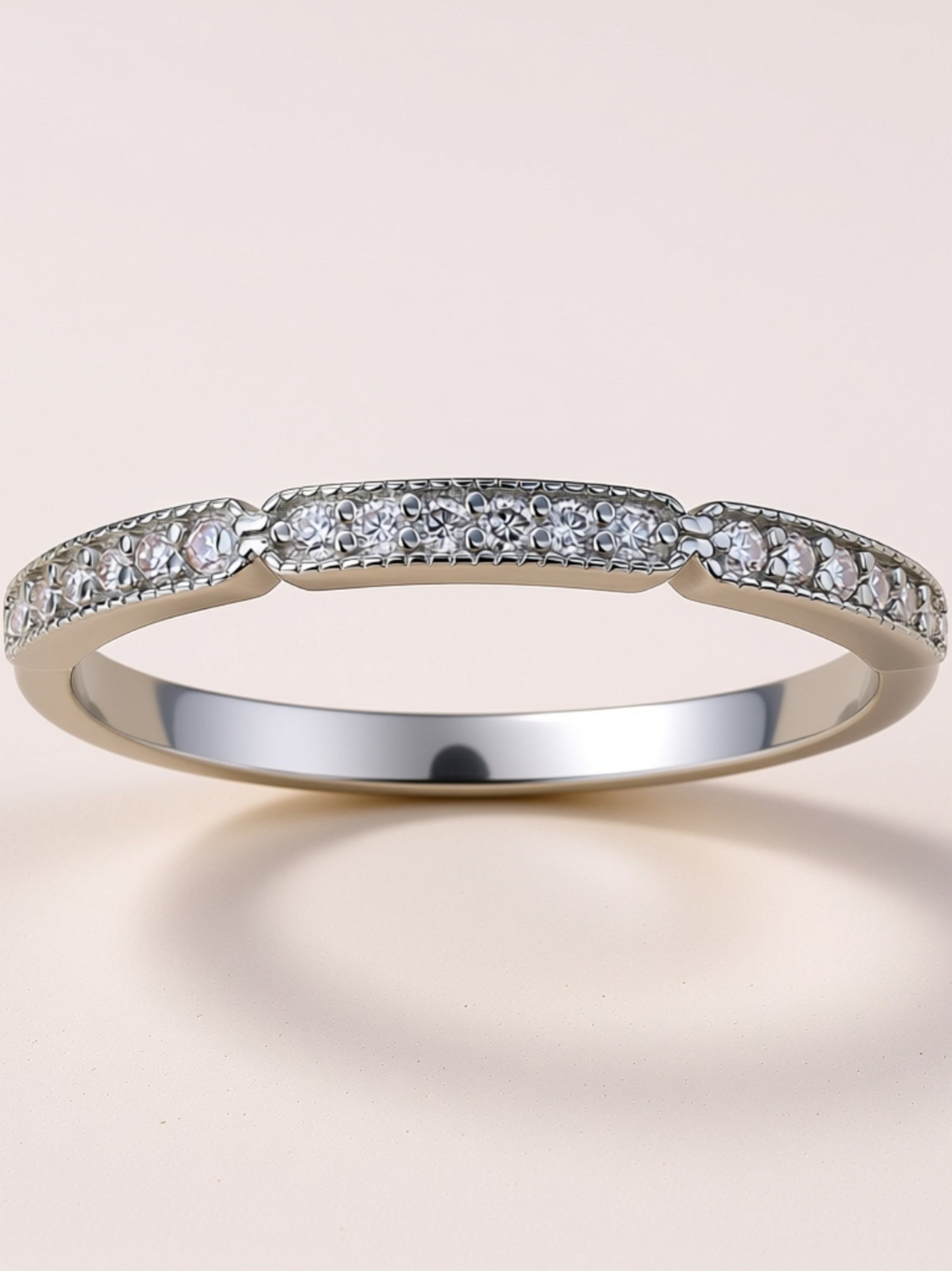 Dainty Moissanite Stacking Ring