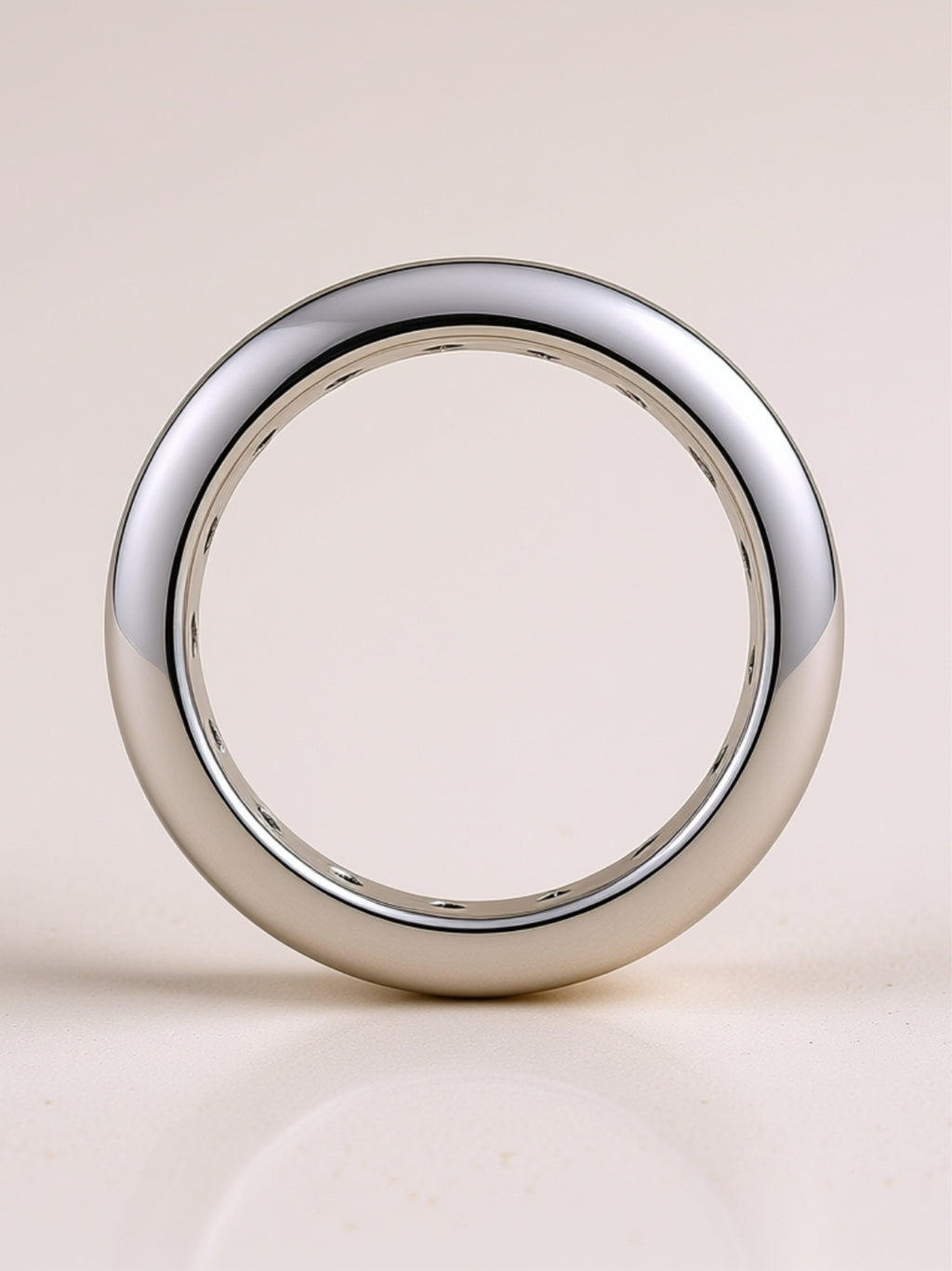 Wide Channel‑Set Moissanite Eternity Band