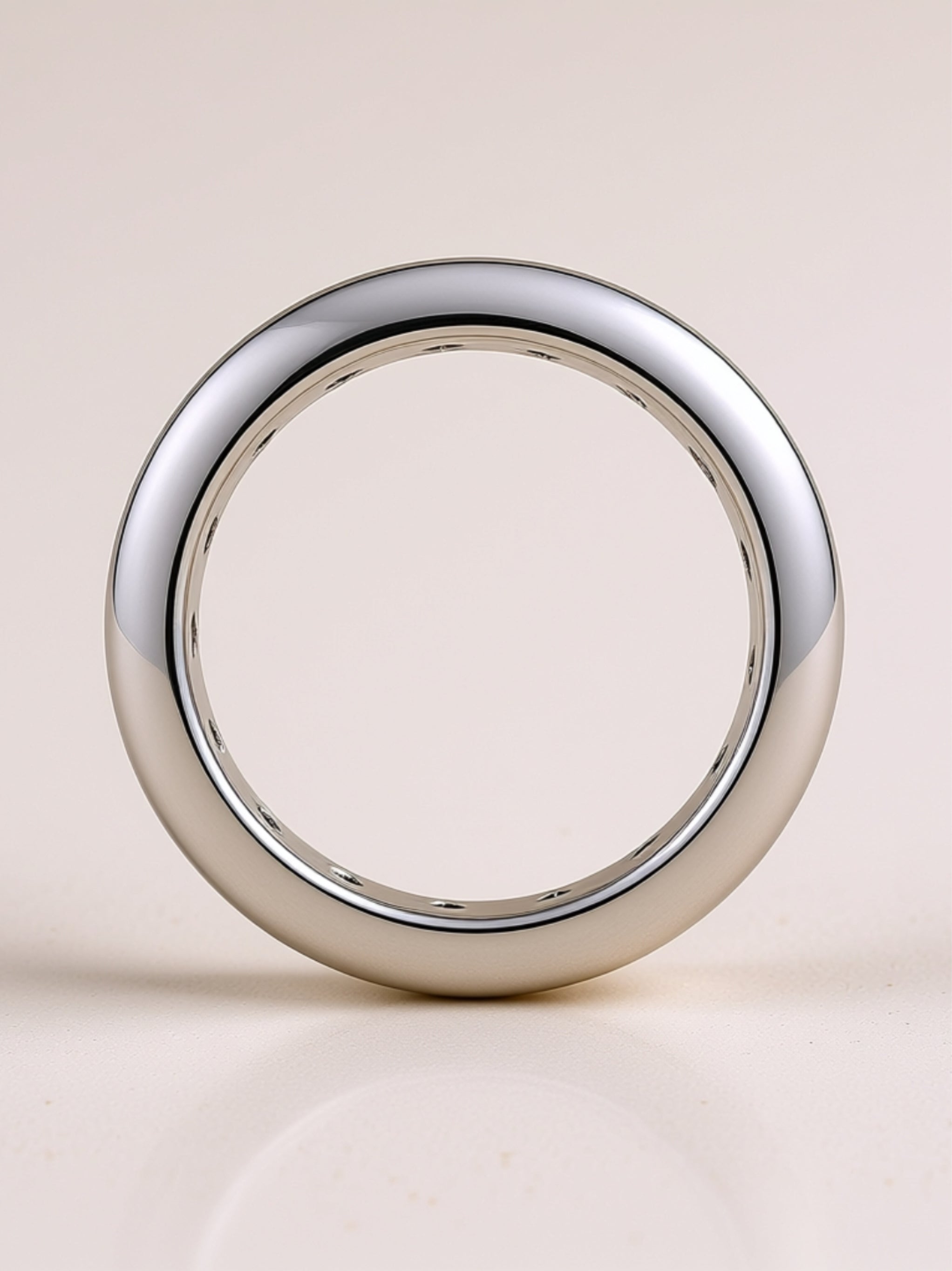 Wide Channel‑Set Moissanite Eternity Band