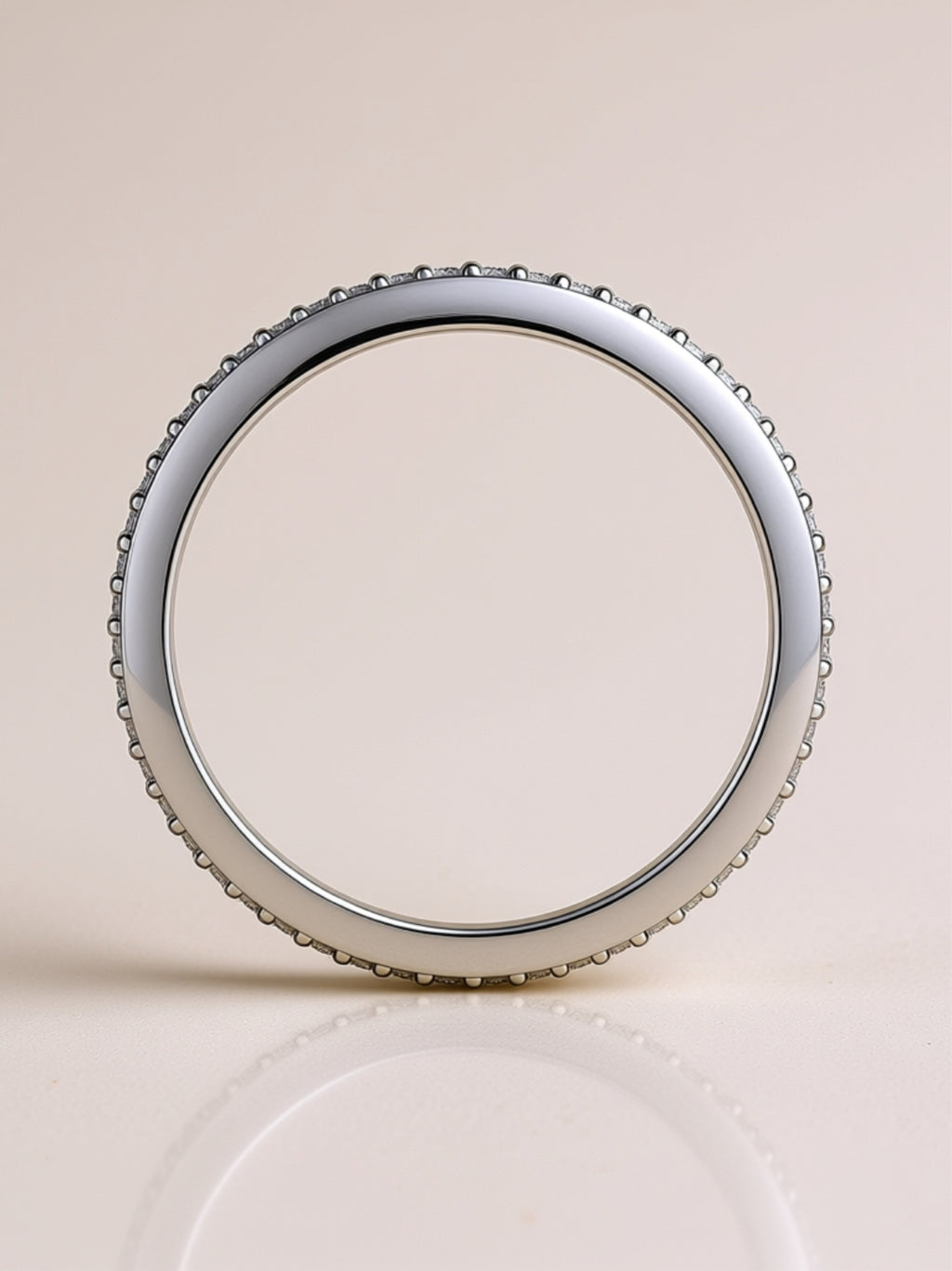 Dainty Moissanite Pave Band Ring