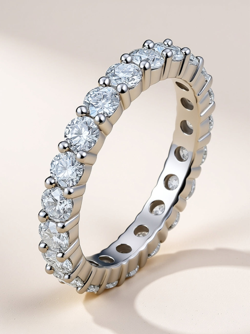 Moissanite Eternity Band