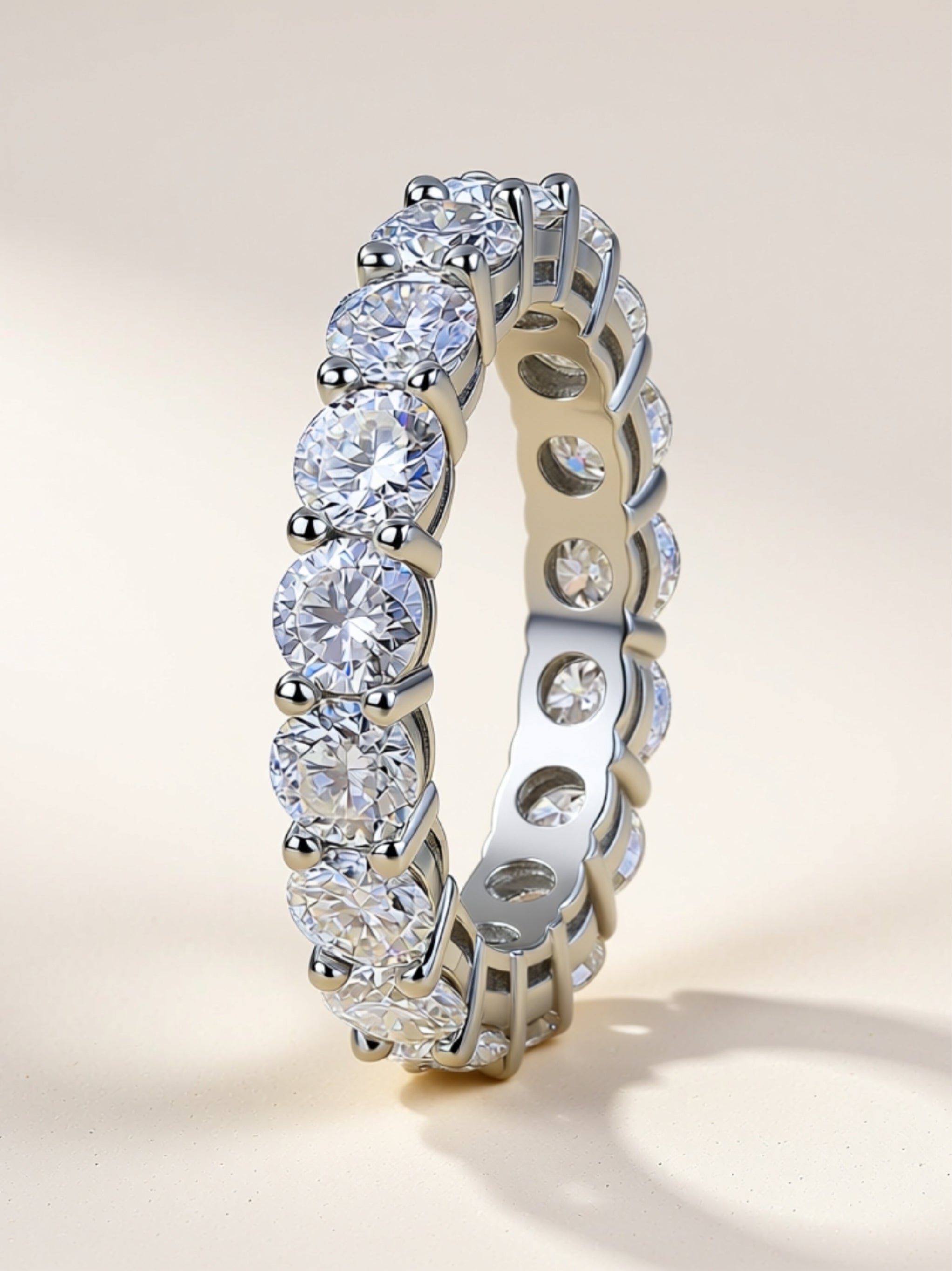 Luxury Moissanite Eternity Band