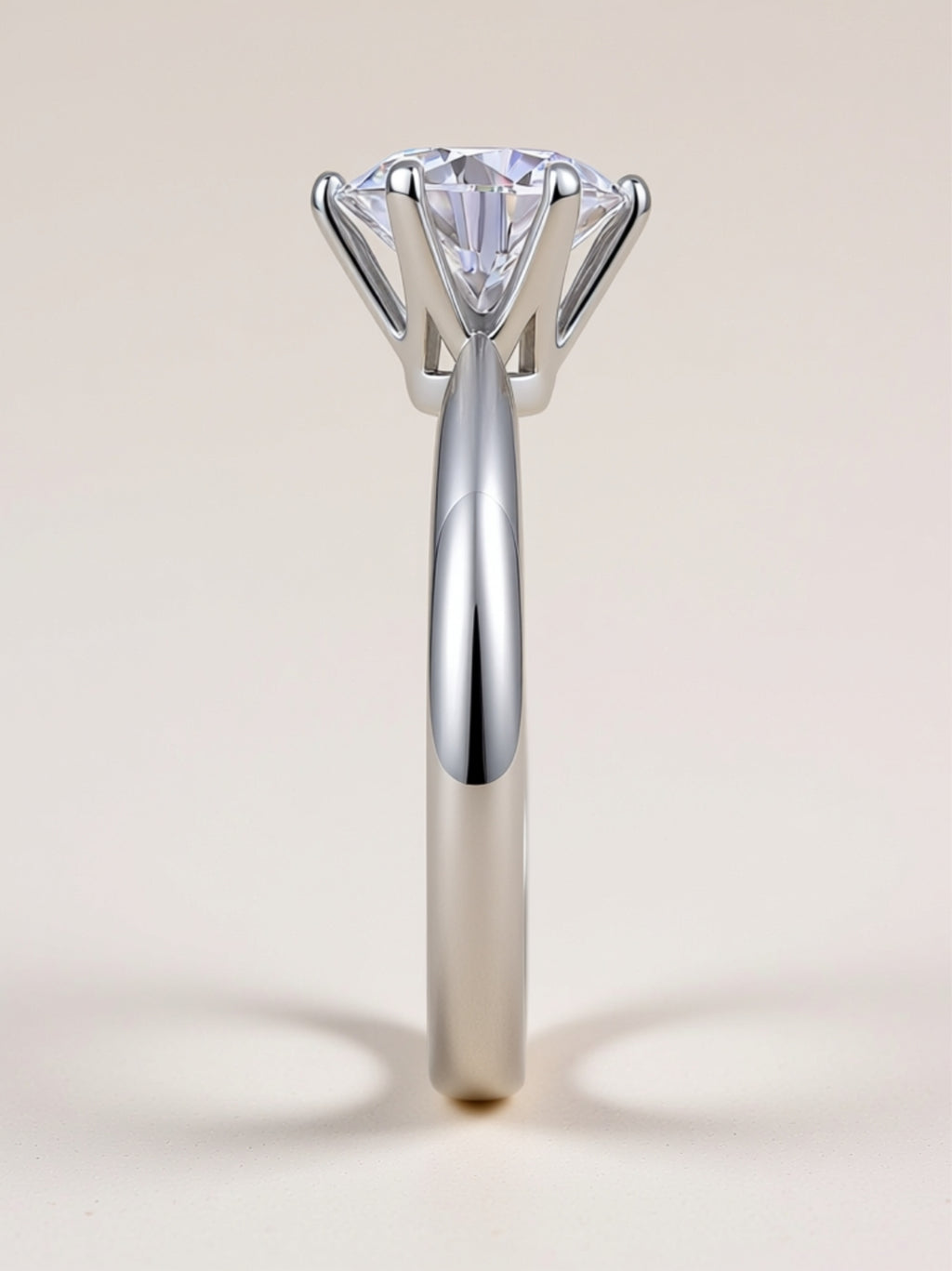 Classic Moissanite Solitaire Ring