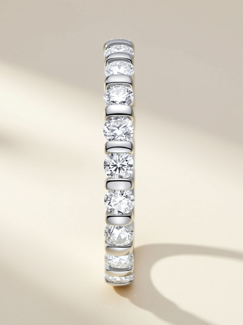 S925 Prong‑Set Moissanite Eternity Band
