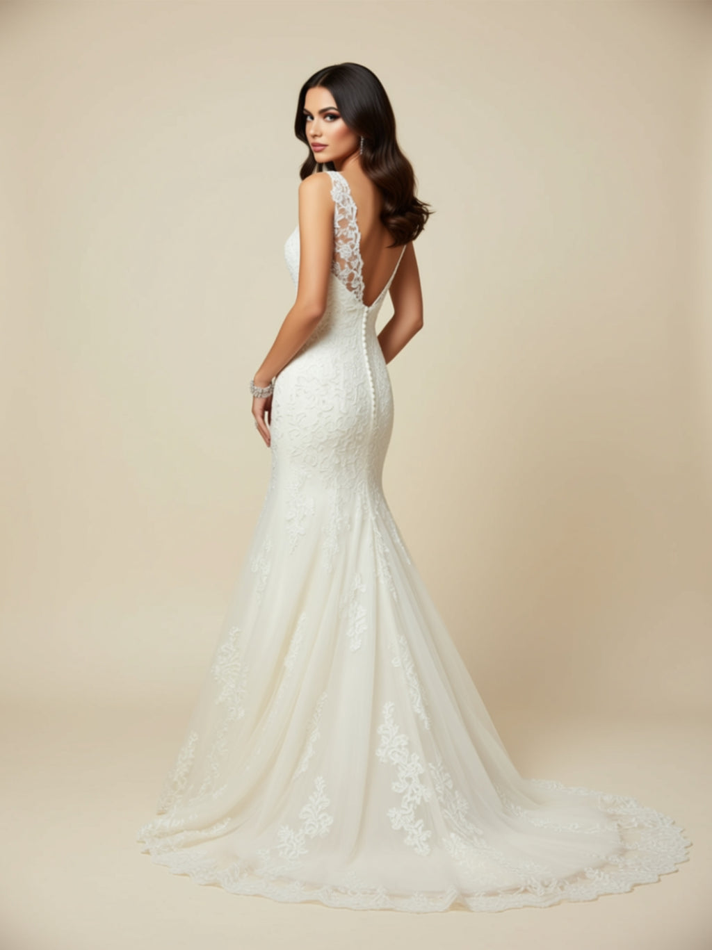Lace Mermaid Wedding Dress