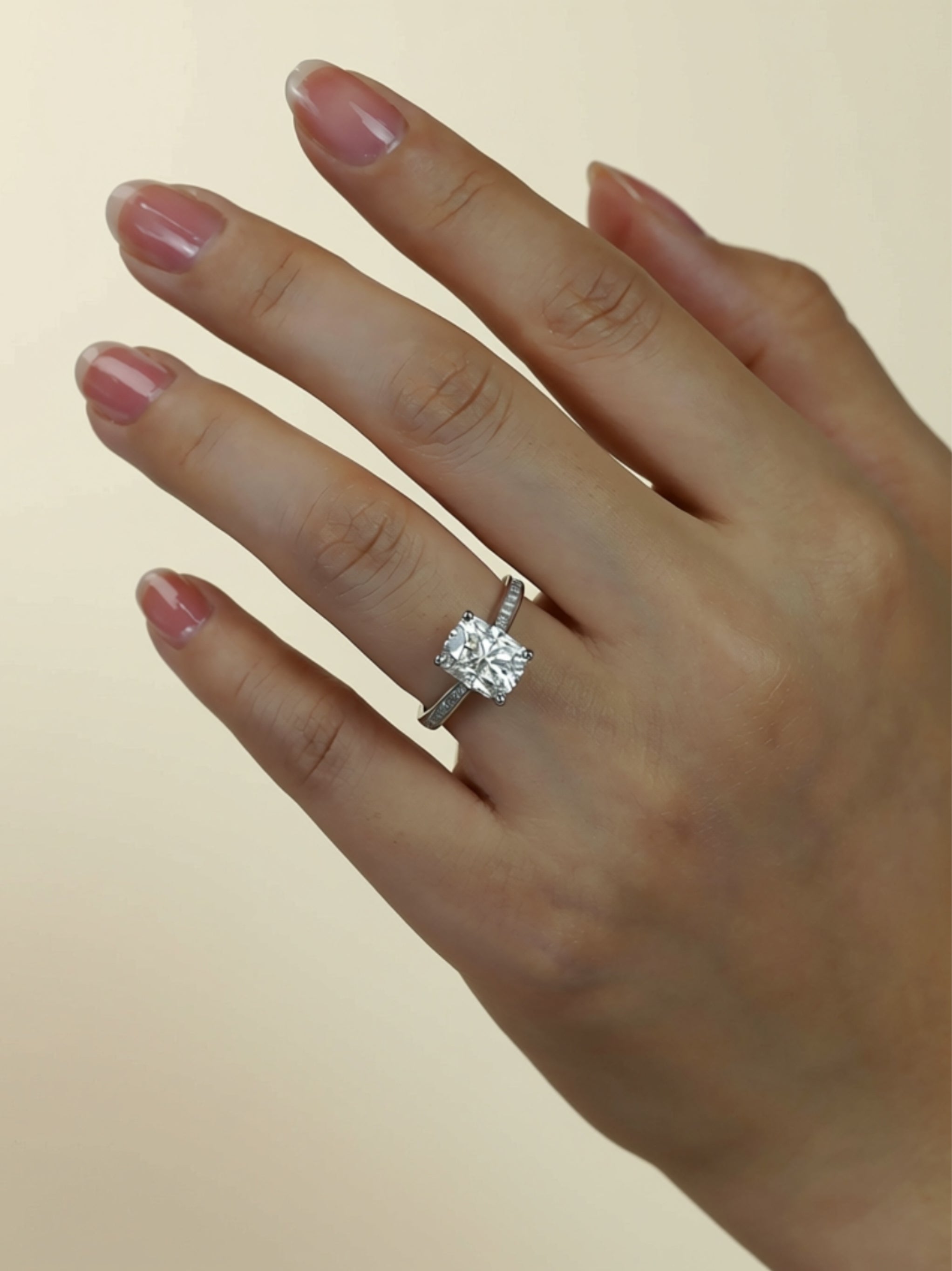 3 Carat Cushion‑Cut Engagement Ring