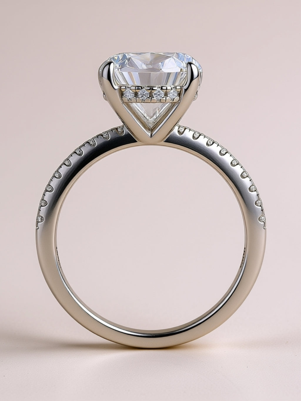 Pear-Shaped Moissanite Engagement Ring