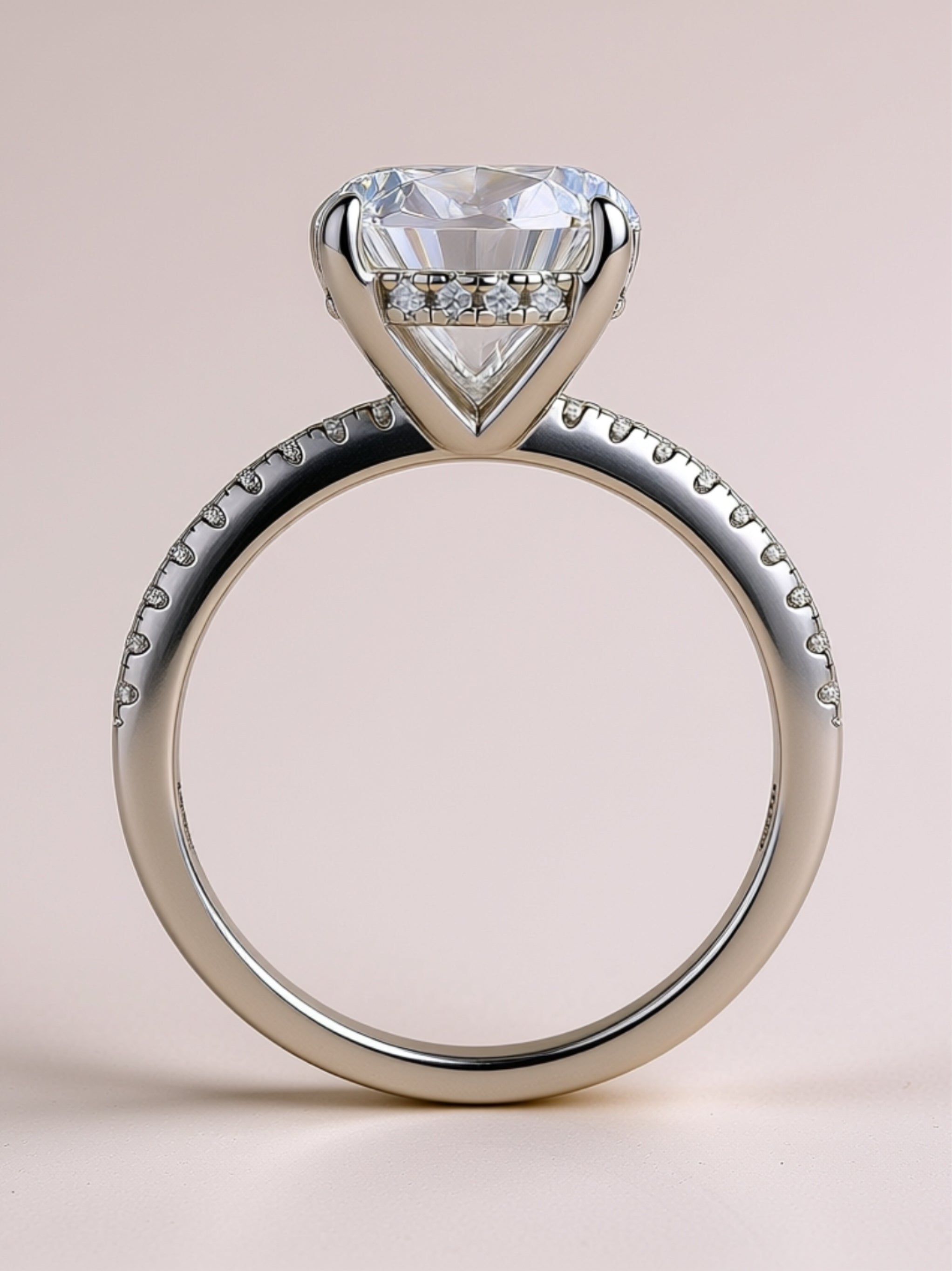 Pear-Shaped Moissanite Engagement Ring