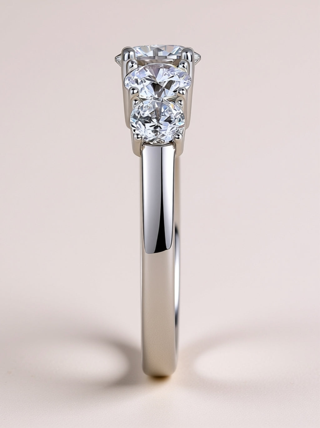 1 Carat Five‑Stone Moissanite Ring