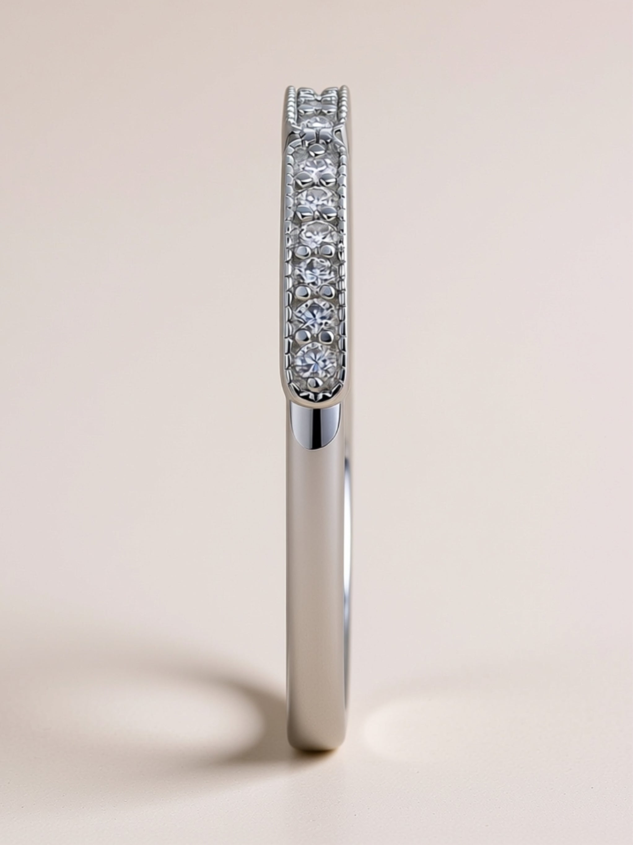 Dainty Moissanite Stacking Ring