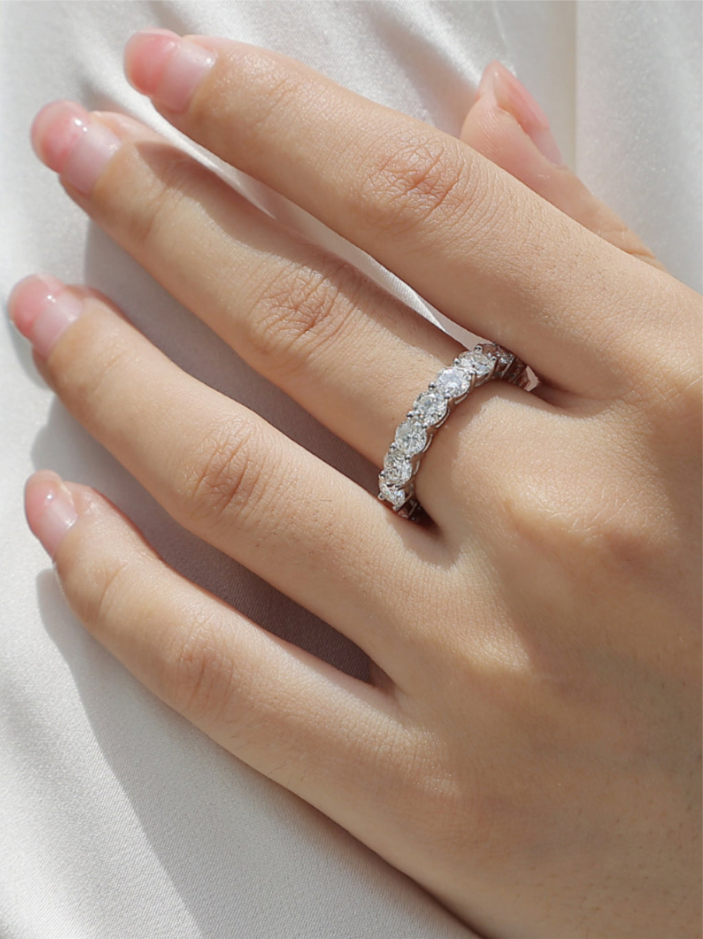 Luxury Moissanite Eternity Band