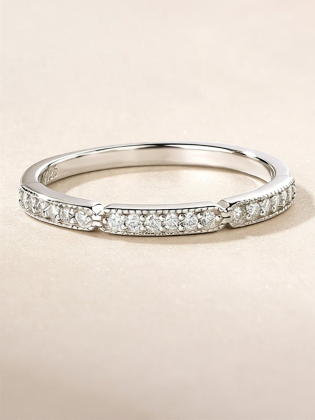 Dainty Moissanite Stacking Ring