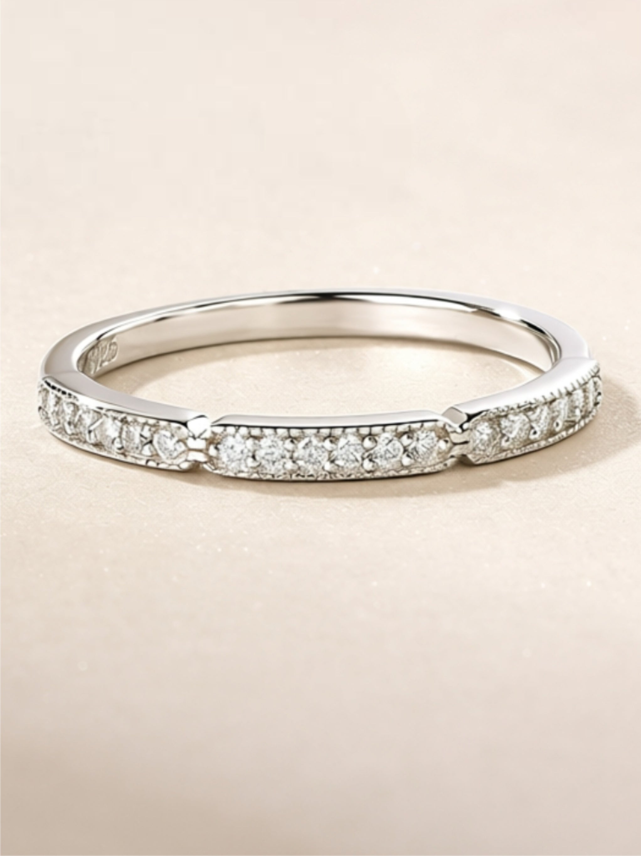 Dainty Moissanite Stacking Ring