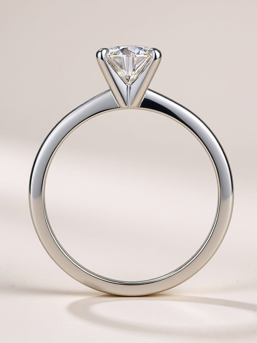 Carat Moissanite Solitaire Engagement Ring